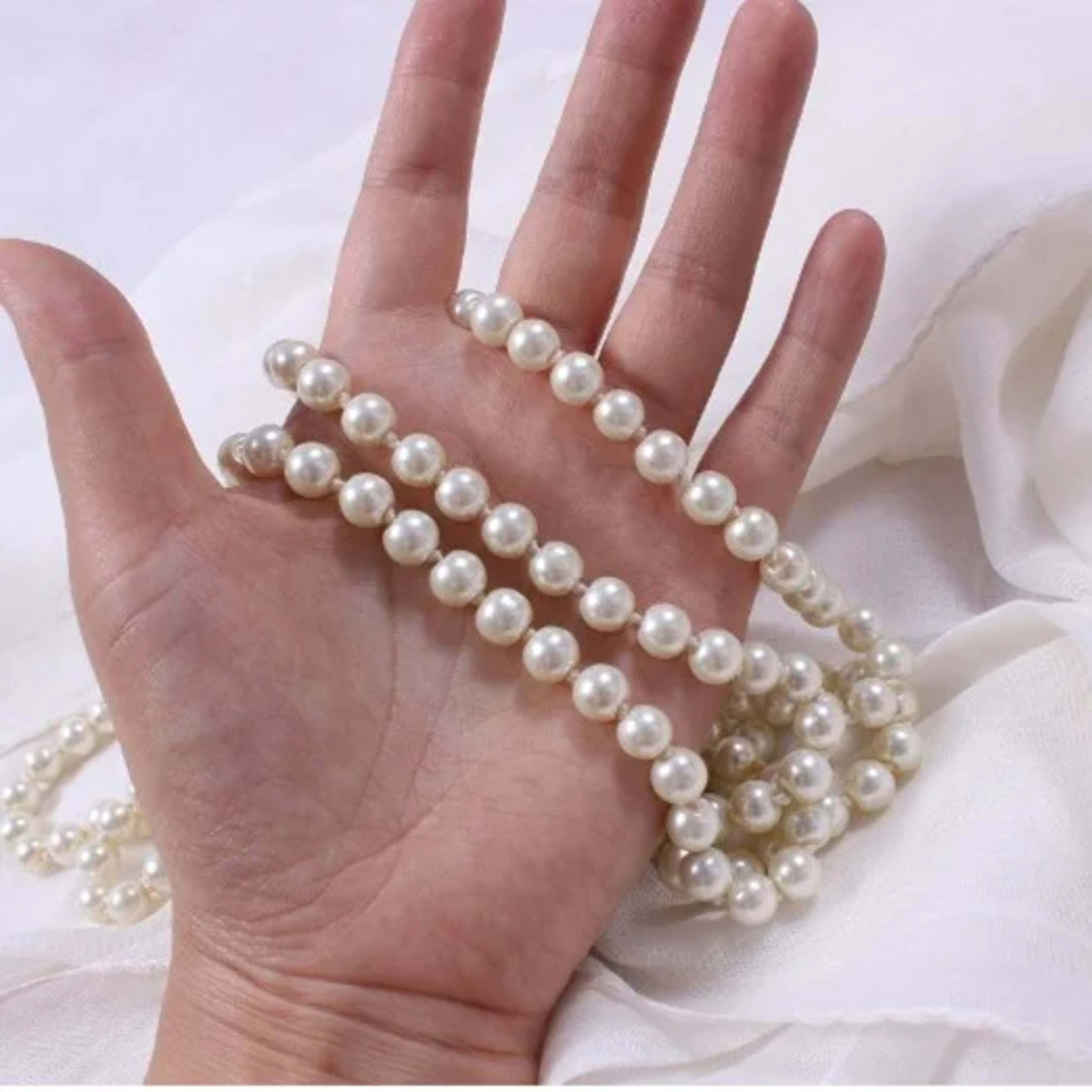2025 New Fashion Women Jewelry Pearl Bead Necklace Long Sweater Chain Necklace For Women Dress Accessories Gift For Girl 6