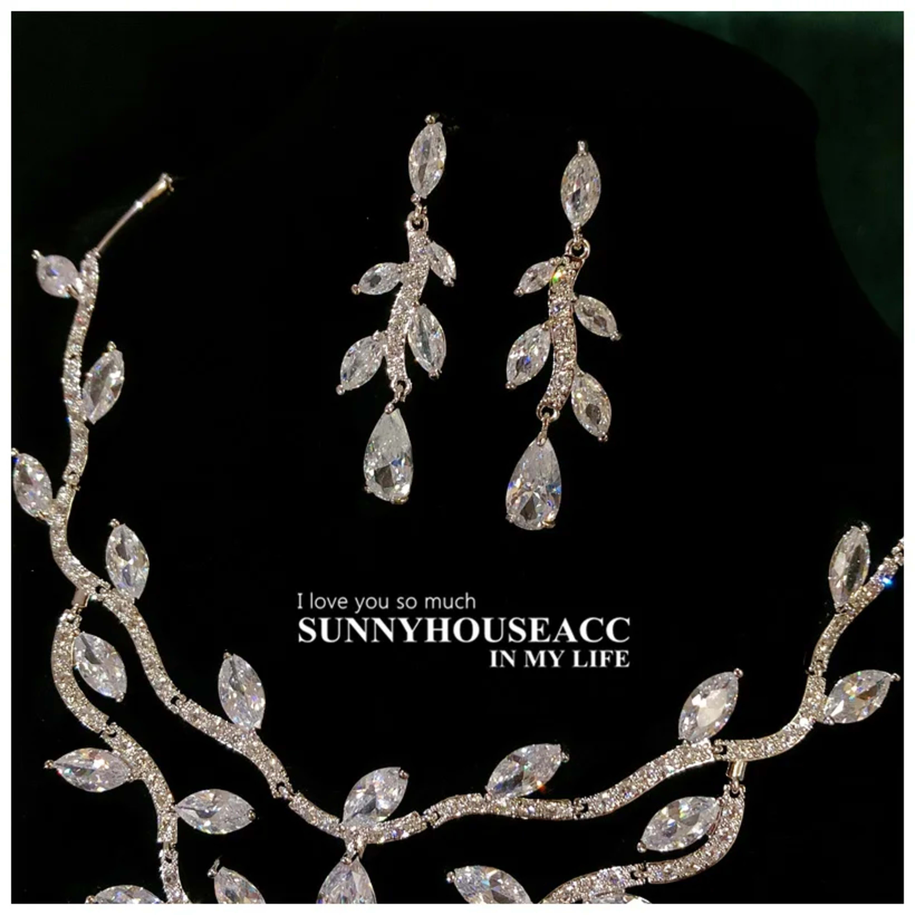Fine Jewelry Sets For Women S925 Sterling Necklace Top Quality Floral Design Earrings Shinning Party Wedding Accessories 4