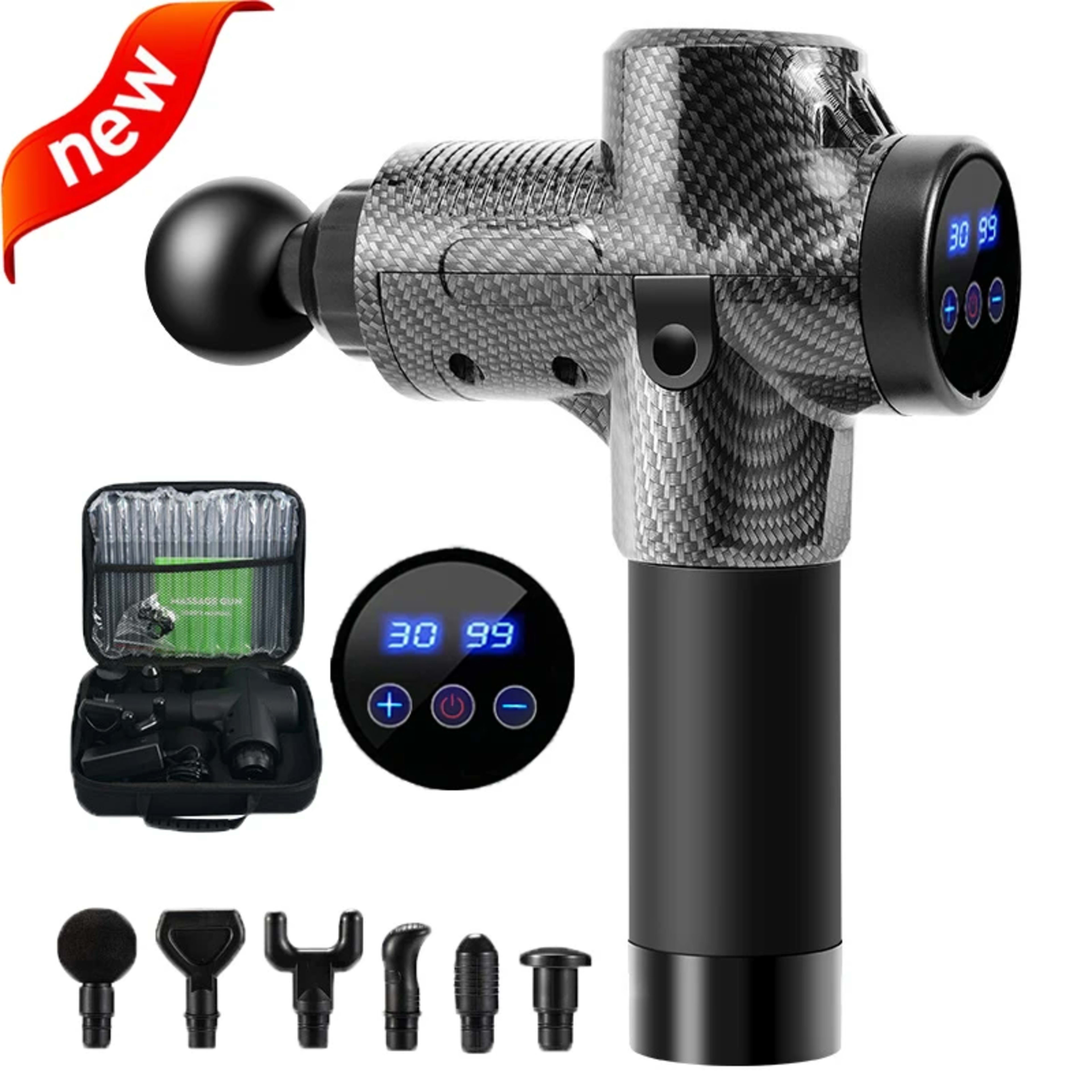 Massage Gun Deep Body Massager For Muscle Pain Relief  Exercising Body and Relaxation Slimming Shaping Massager 7
