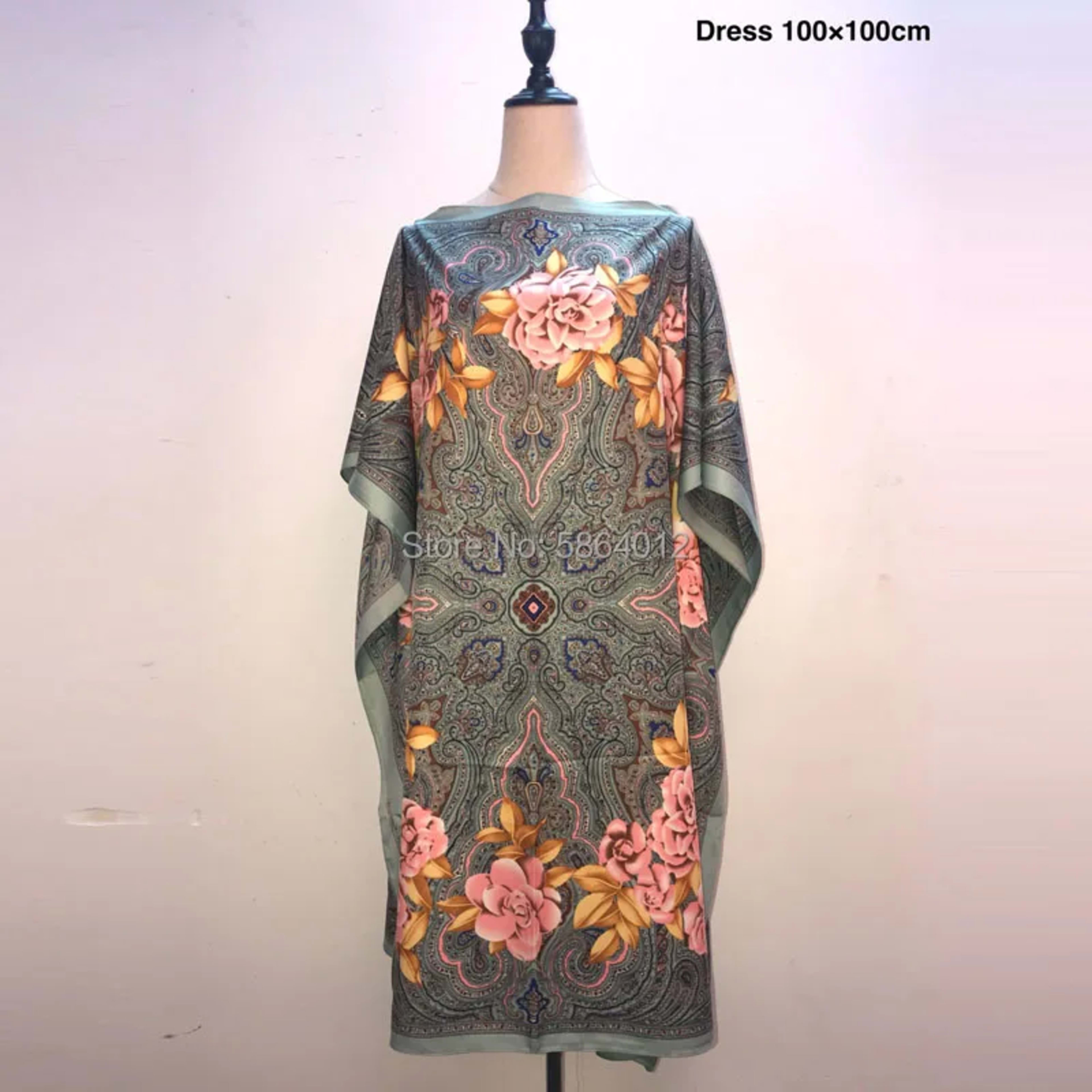 Printed Dresses For Women 2020 Fashion Design Loose Dress Batwing Maxi Long Femme Vestidos Summer Autumn Party Elegant D 13