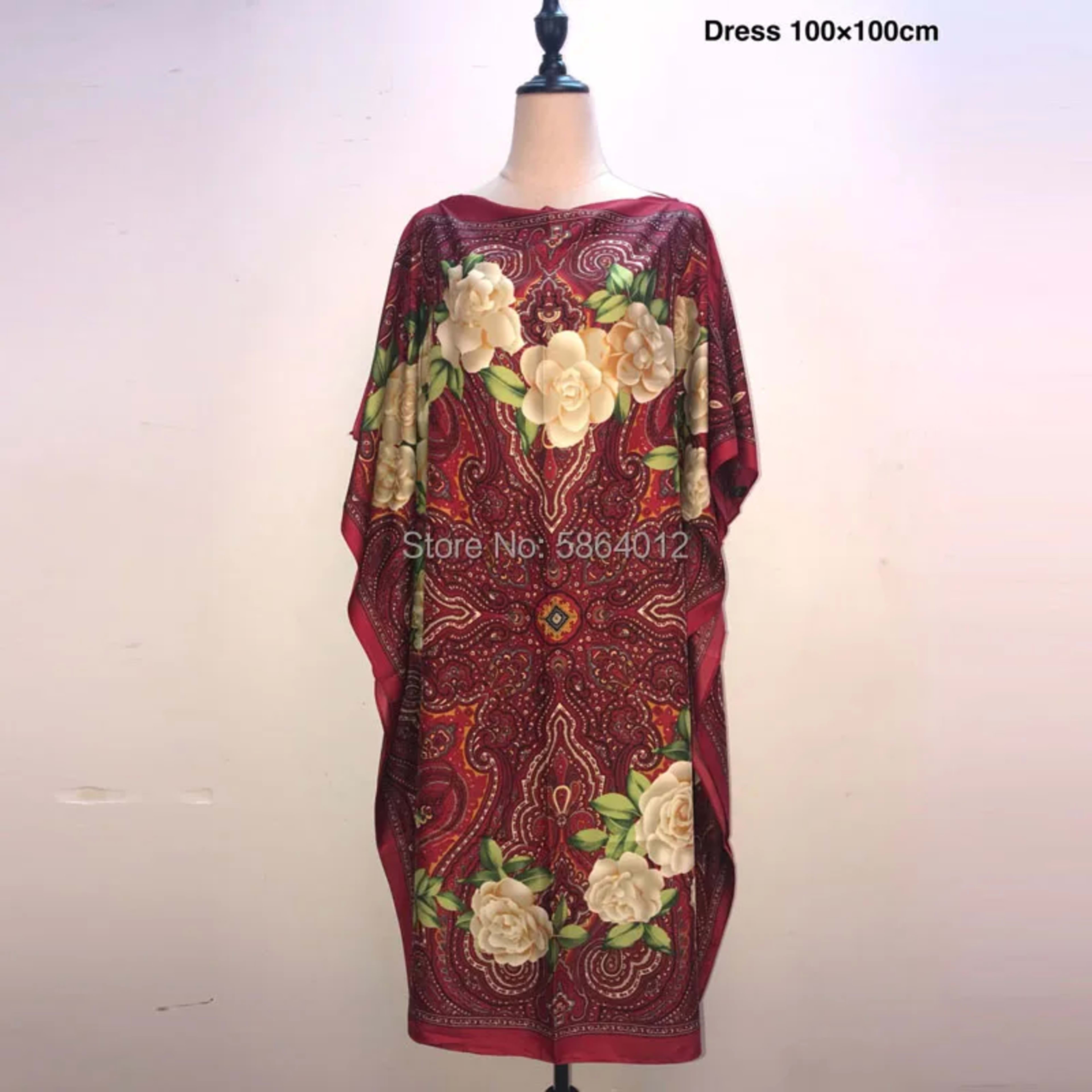 Printed Dresses For Women 2020 Fashion Design Loose Dress Batwing Maxi Long Femme Vestidos Summer Autumn Party Elegant D 8