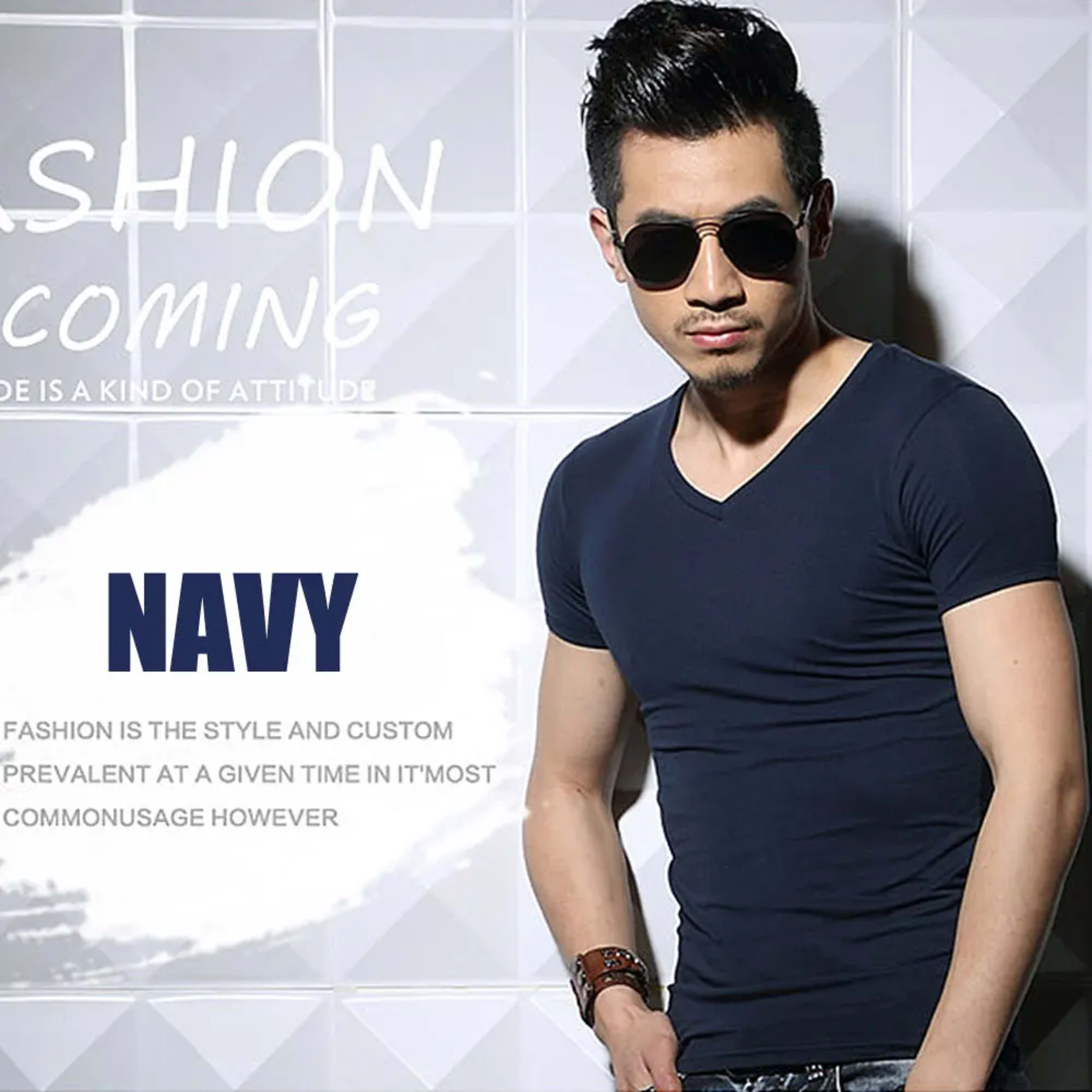 Men's T Shirt Short Sleeve Men T-Shirt O-Neck Slim Solid Color Half Sleeved Man Tops Tee Shirt 2026 MRMT Men T Shirt Clo 8