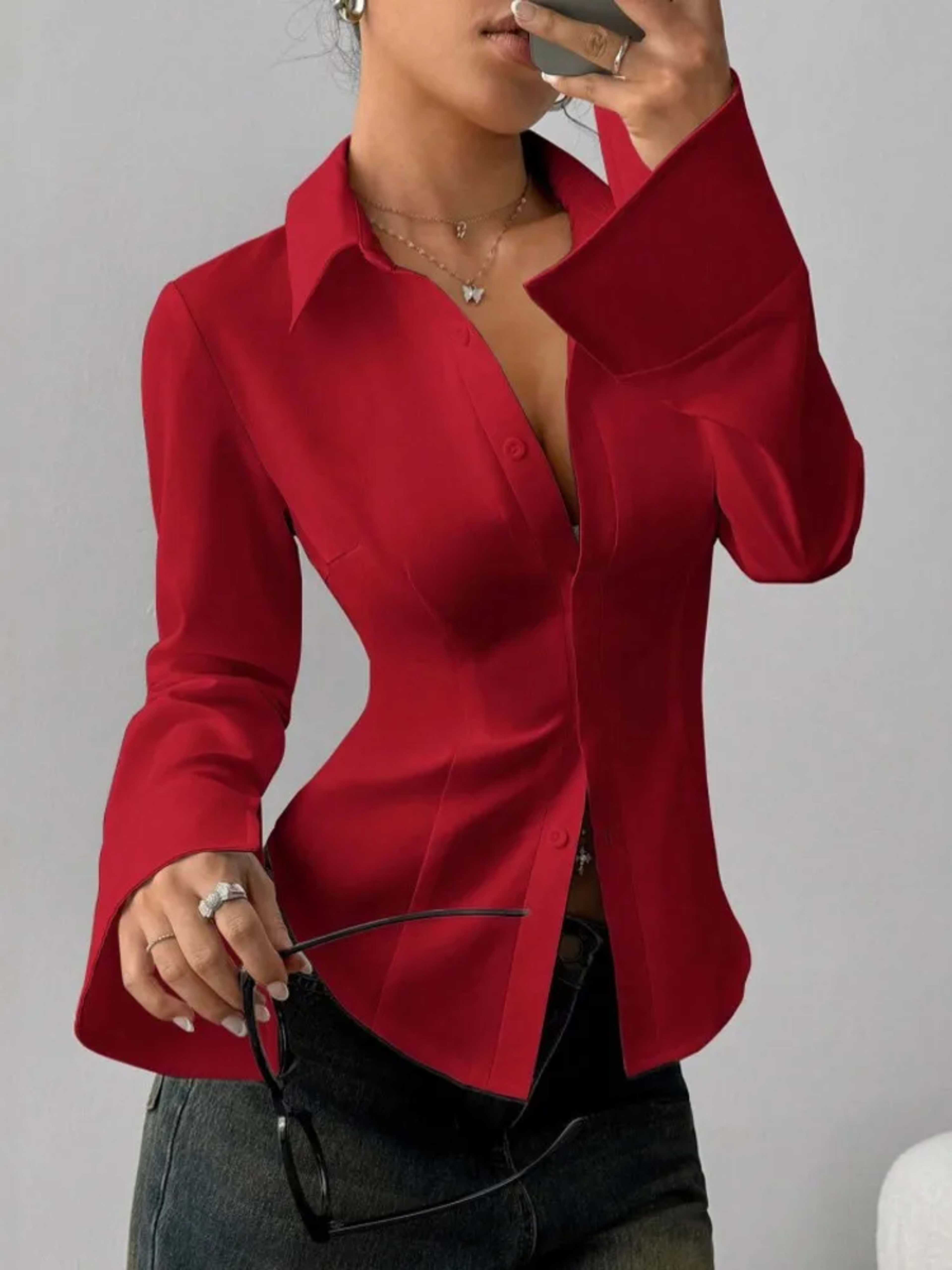 Women Blouses 2026 Spring Autumn Long Sleeve Blouse Woman Blouse Shirt Office Elegant Work Shirt Top Blusas Mujer De Mod 3