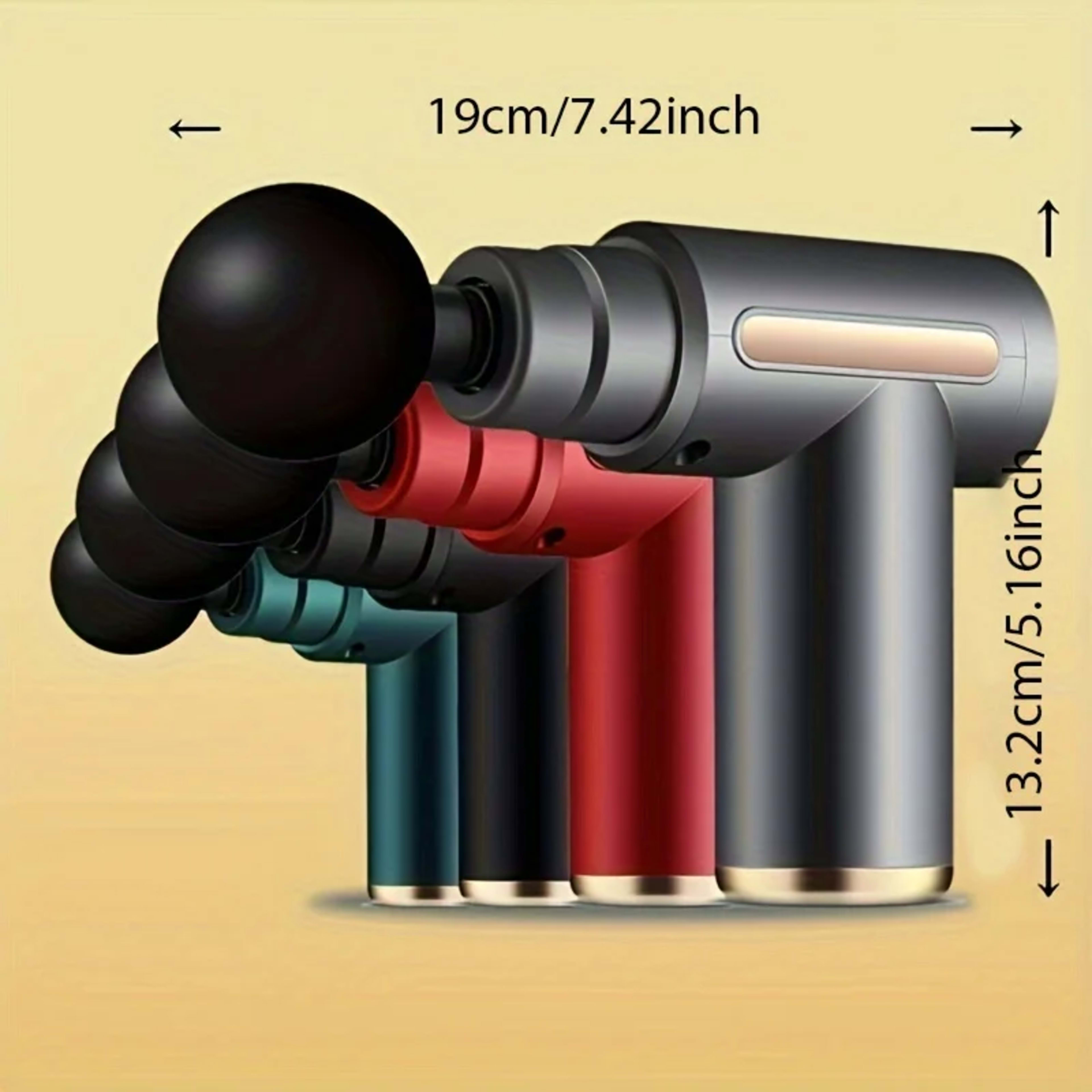 1 Massage Gun, Handheld Deep Muscle Massager for Body, Back, and Neck Pain, Ultra-Compact and Elegant Design, High Torqu 3