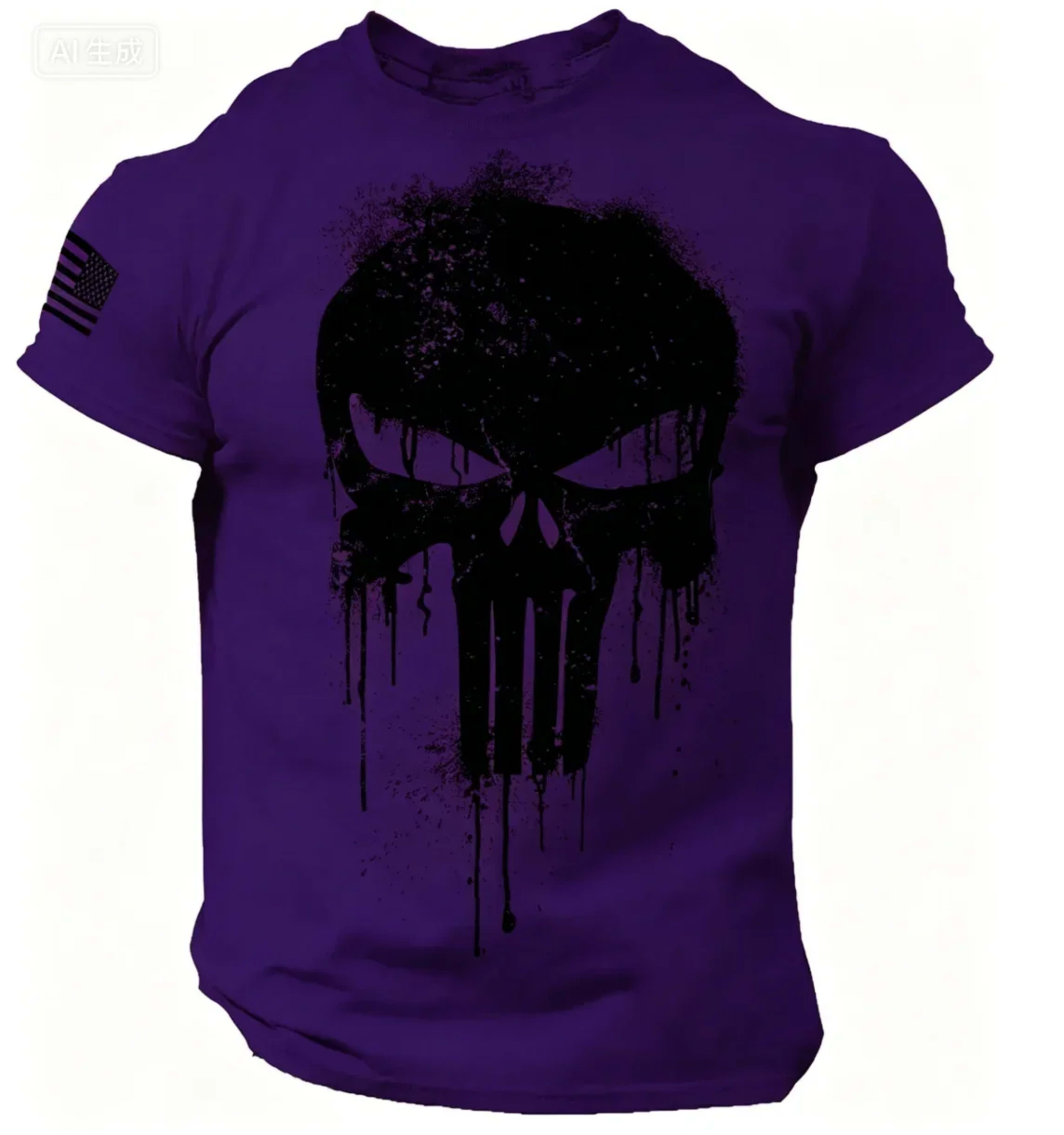 Men's T shirt for men 3D Print Patriotic Dropped T Shirt Oversized Short-Sleeved Sportswear Men Clothing Top Tees