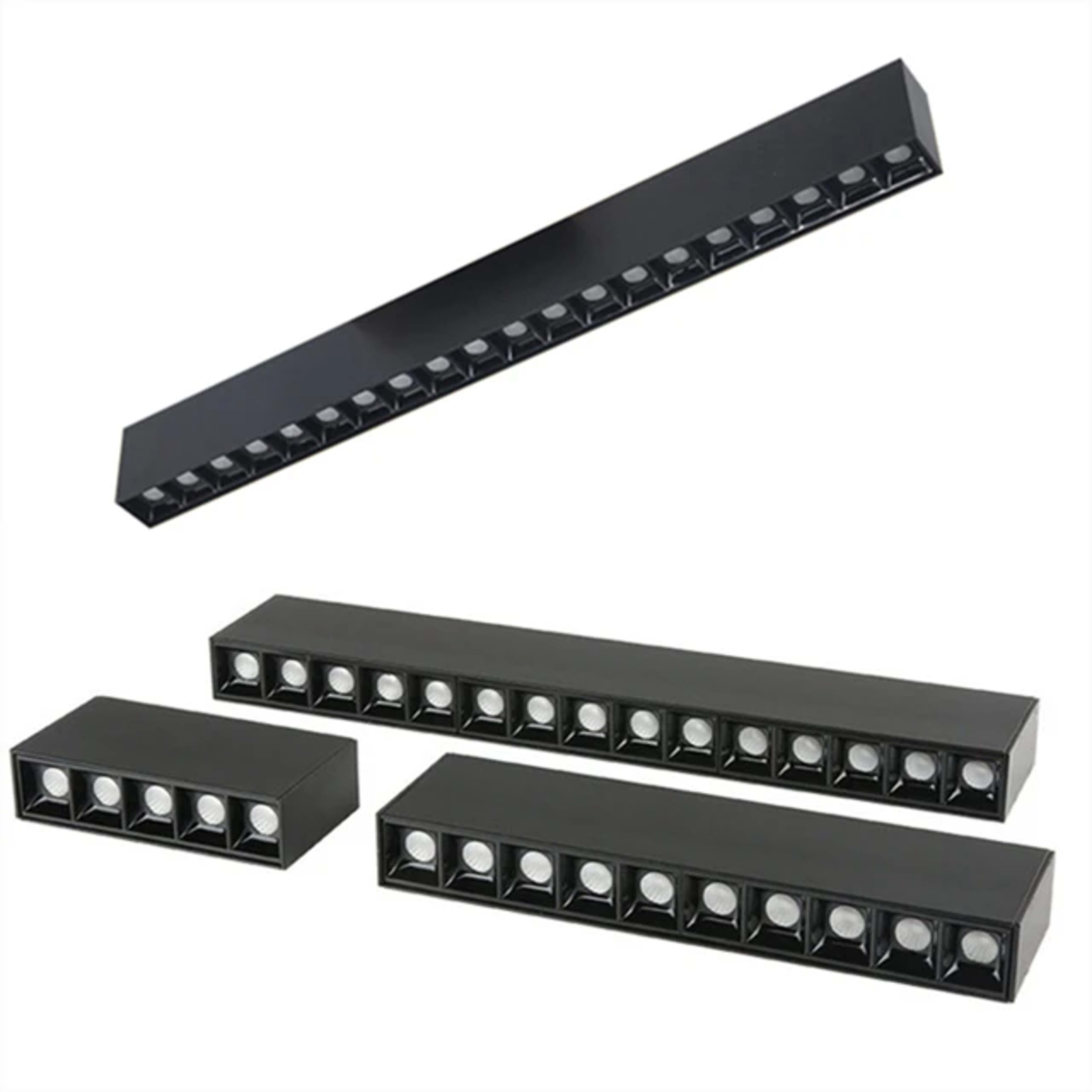 LED Long Ceiling Lamp Dimmable Line Light Fixture 40W Office Living Room Bedroom Home Decoration COB Spot Lamps Indoor L 9