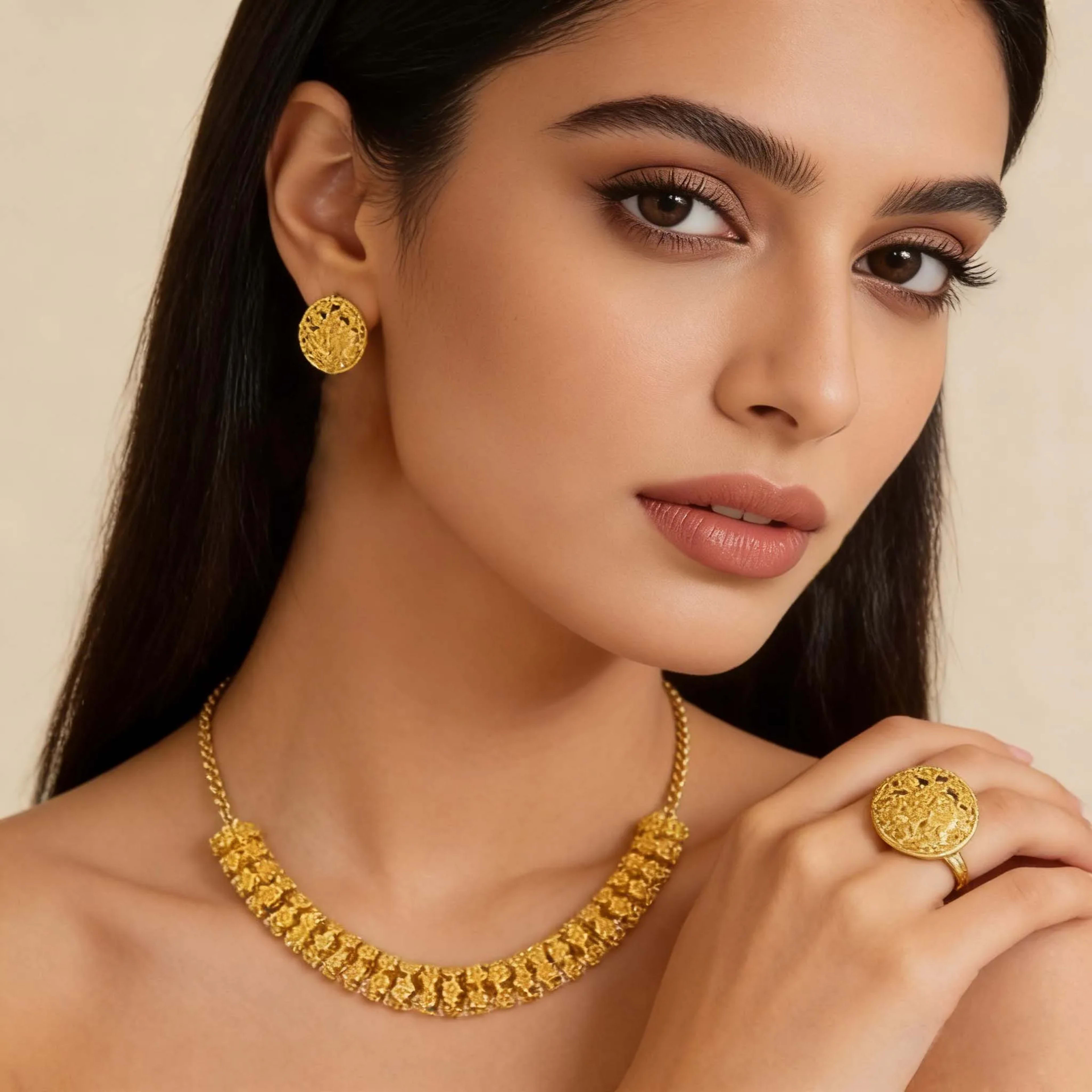 Women’s Jewelry Set Dubai High-quality Luxury Jewelry New Trendy African Women Jewelry Brazilian Bold Jewelry Set Wholes 2