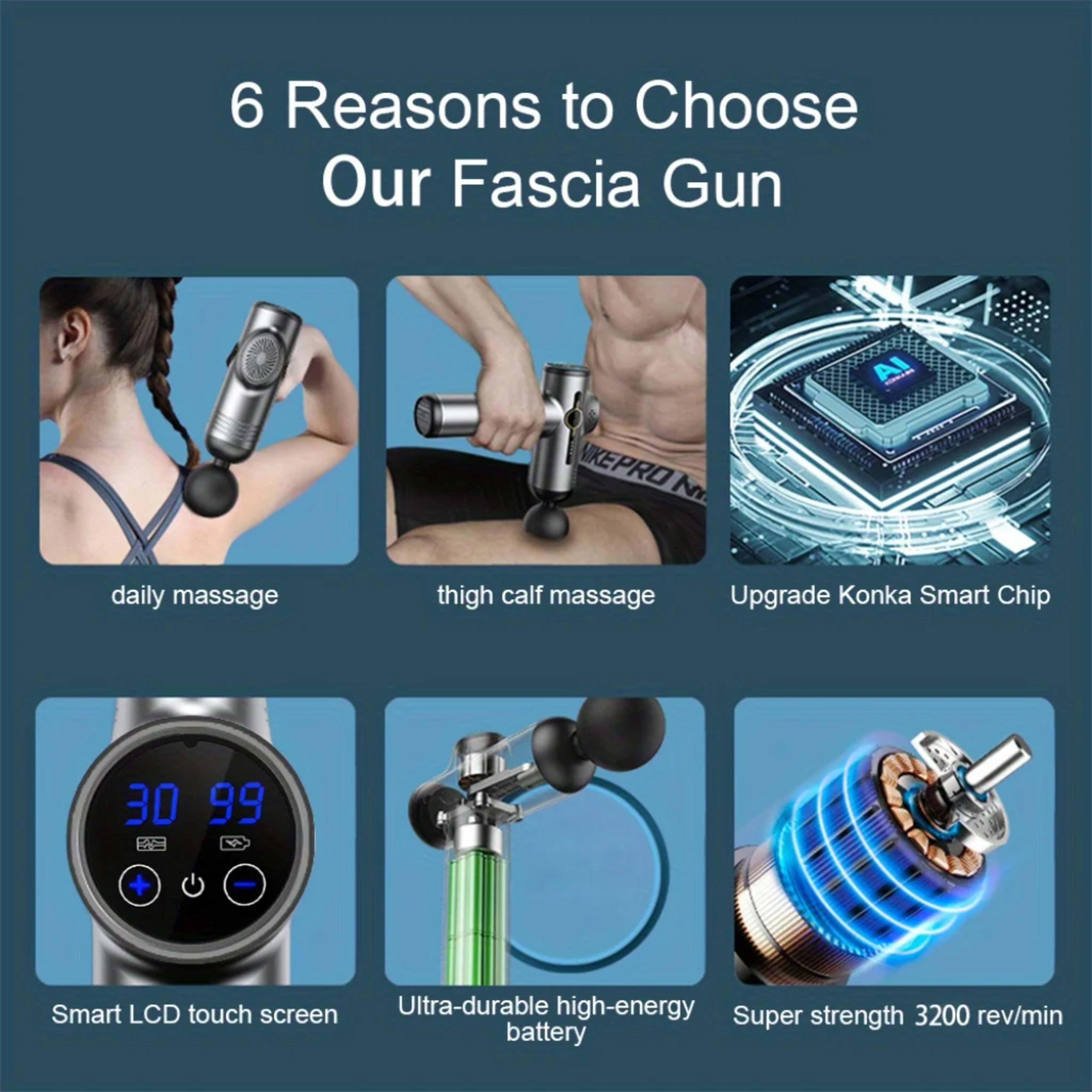99 Speed Professional Muscle Massage Gun Massager Massager for Neck and Back Massage Instrument Dropshipping Fitness Equ 4