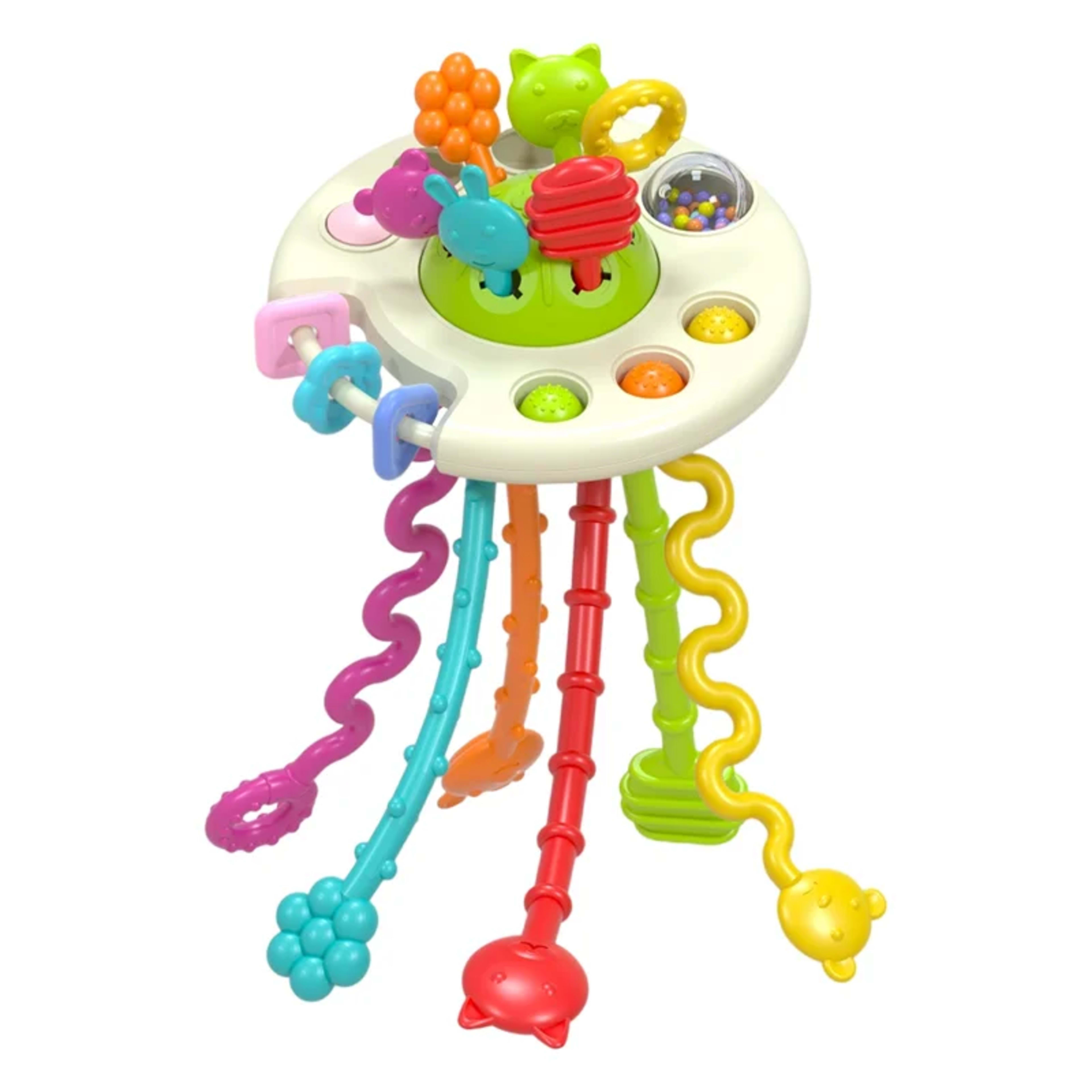 Baby cognitive development and early education toy with bendable stand, sensory exploration game. 8