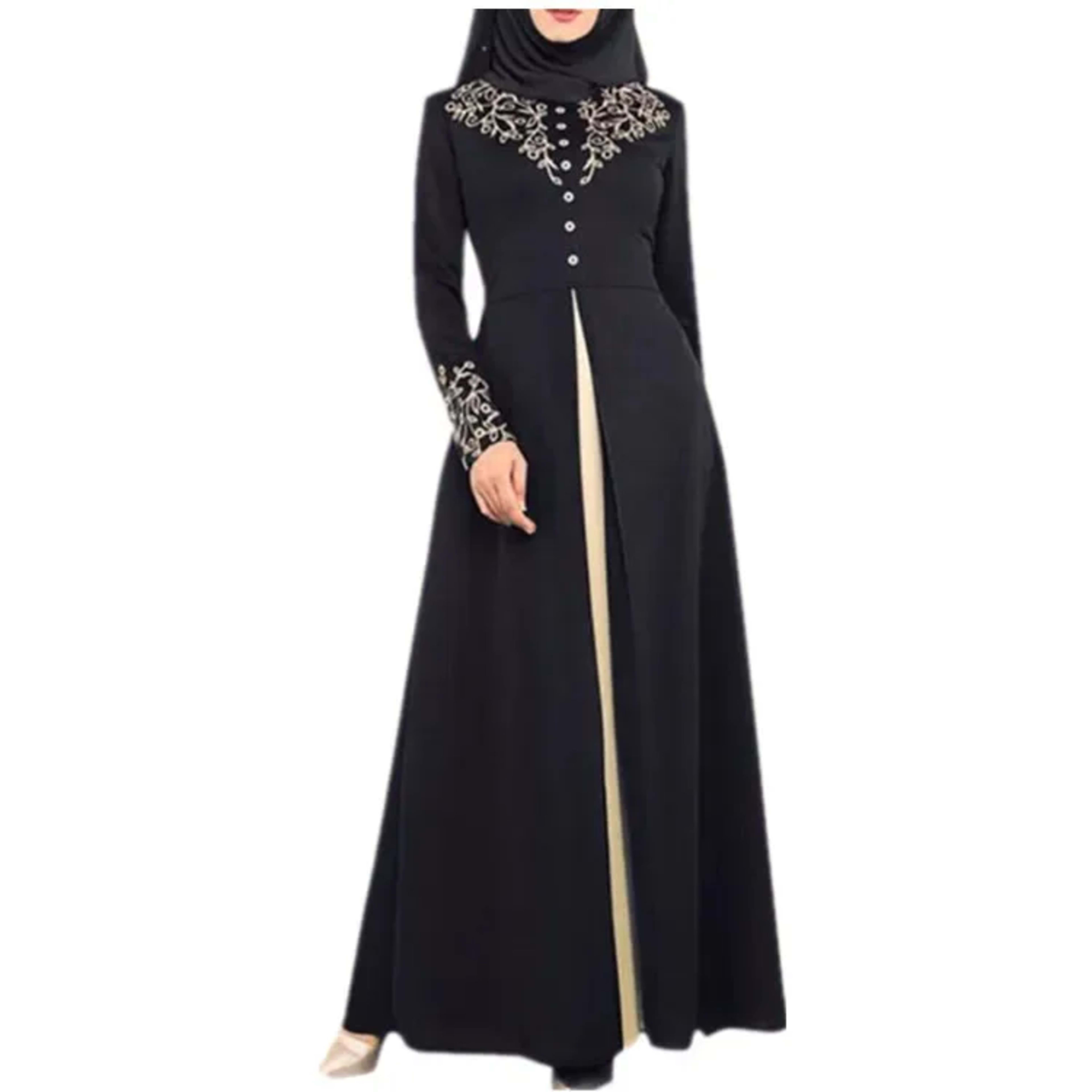 Muslim Dress Womens  Fashion Abaya Dubai  Appliques  Turkey   Women Elegant Long 8