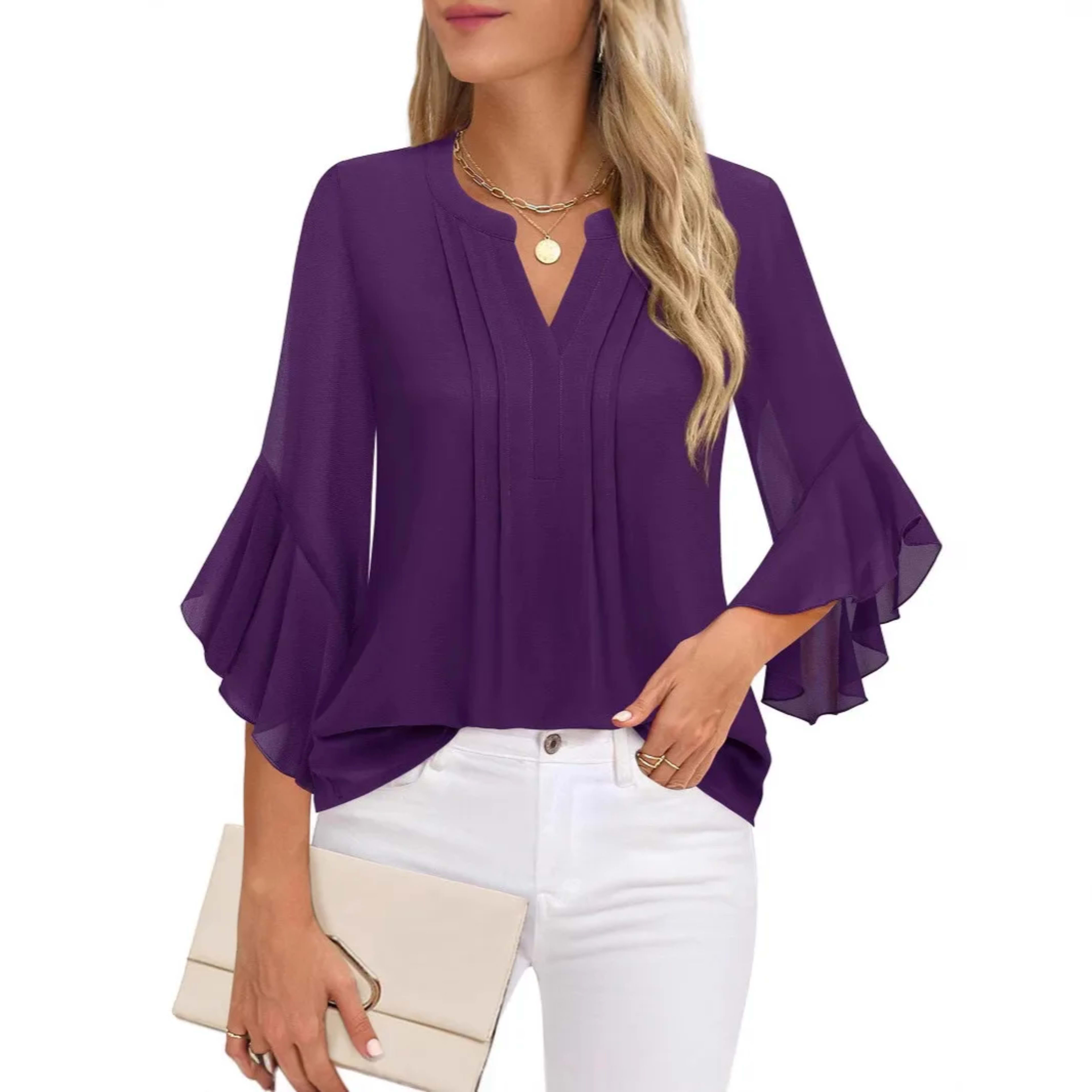 Fashion Woman Blouse Shirts For Women Stylish Top Casual Wave Point Print Tops Female Elegant Chiffon Mujer Woman Clothe 17