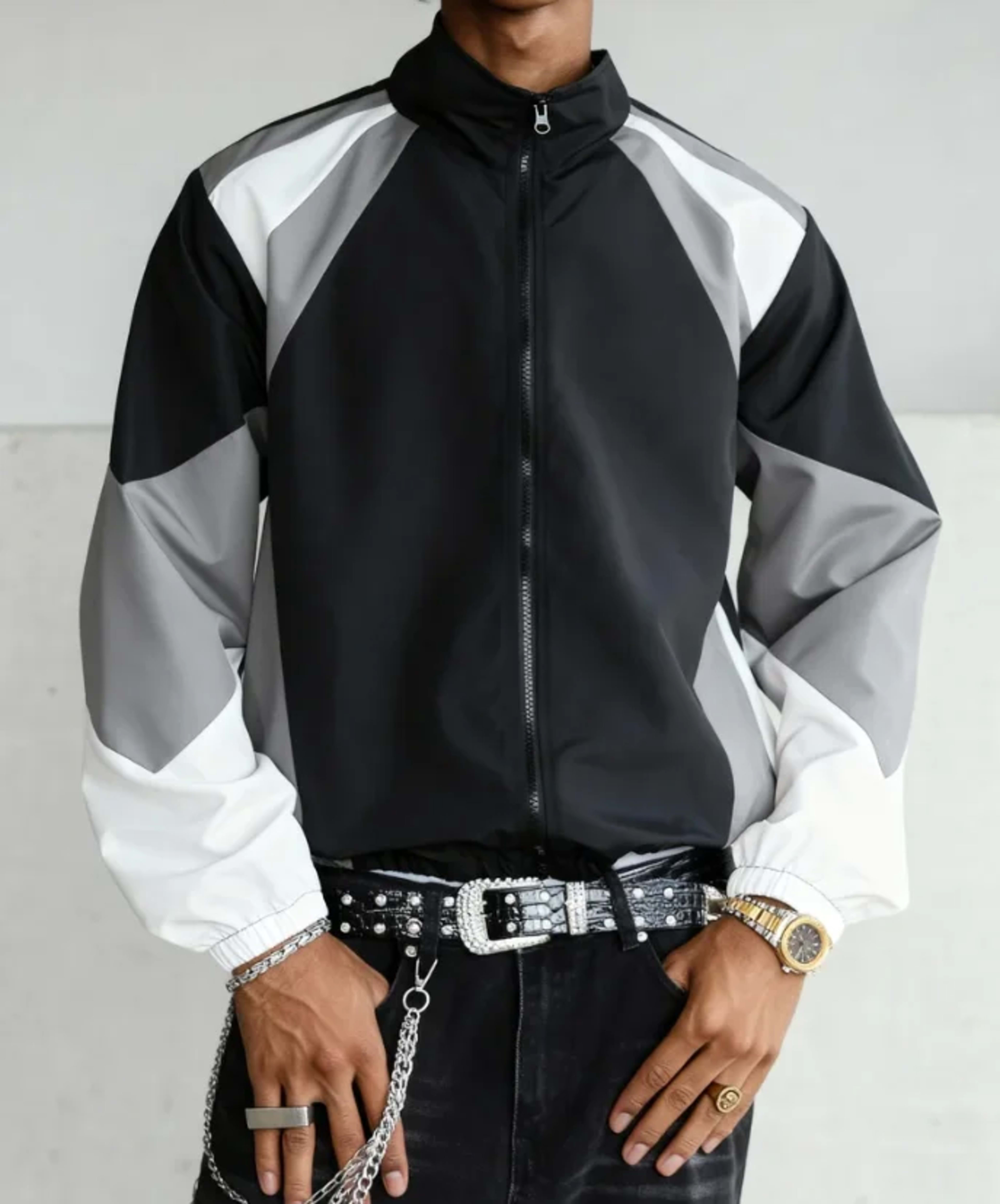 Men's color-blocked jacket, lightweight, casual, travel, windproof and wear-resistant, high-quality fabric, boyfriend gi 9