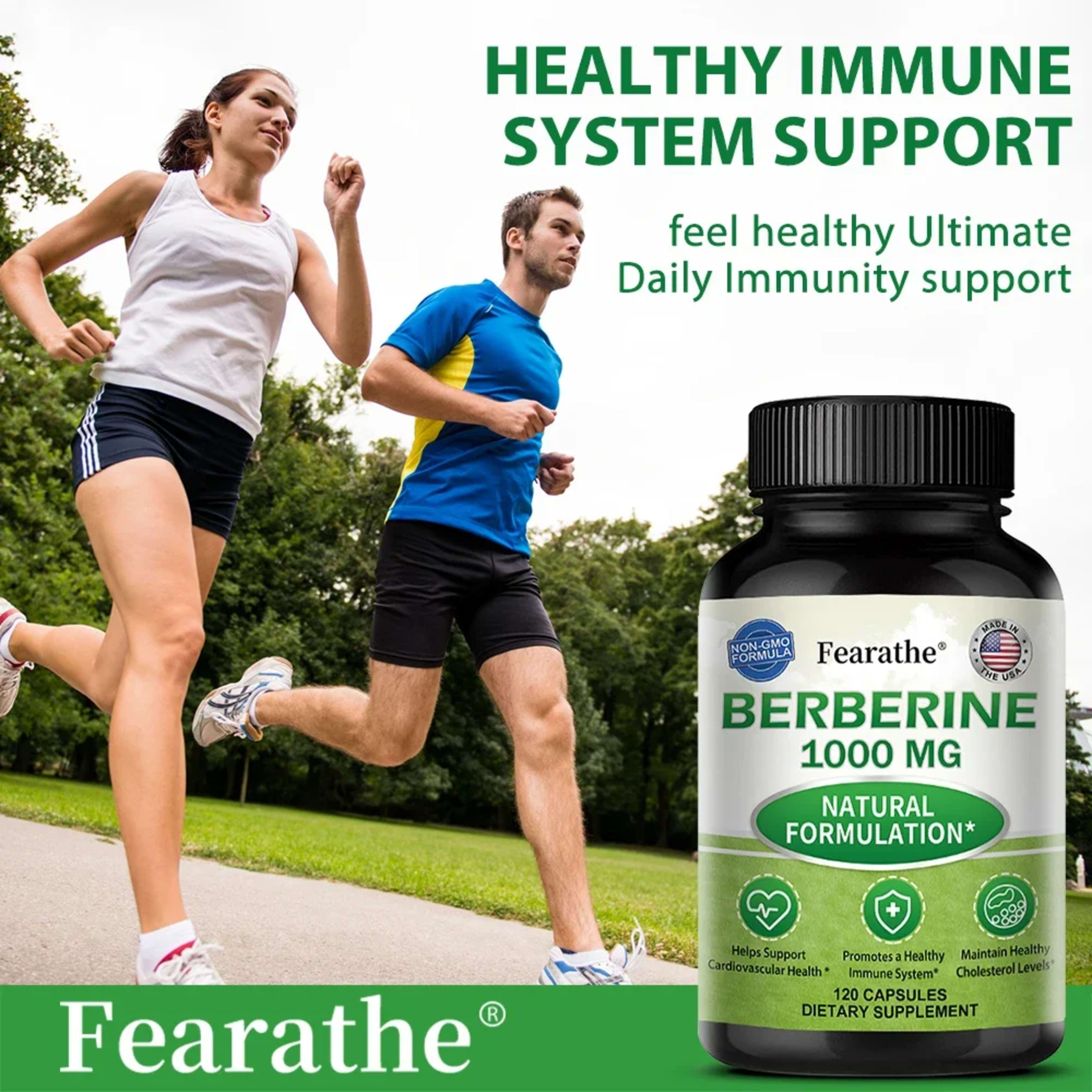 Berberine 1000 Mg Supplement, Highly Absorbed, Supports Cardiovascular Health, Regulates Gut Flora Balance, Improves Dig 6