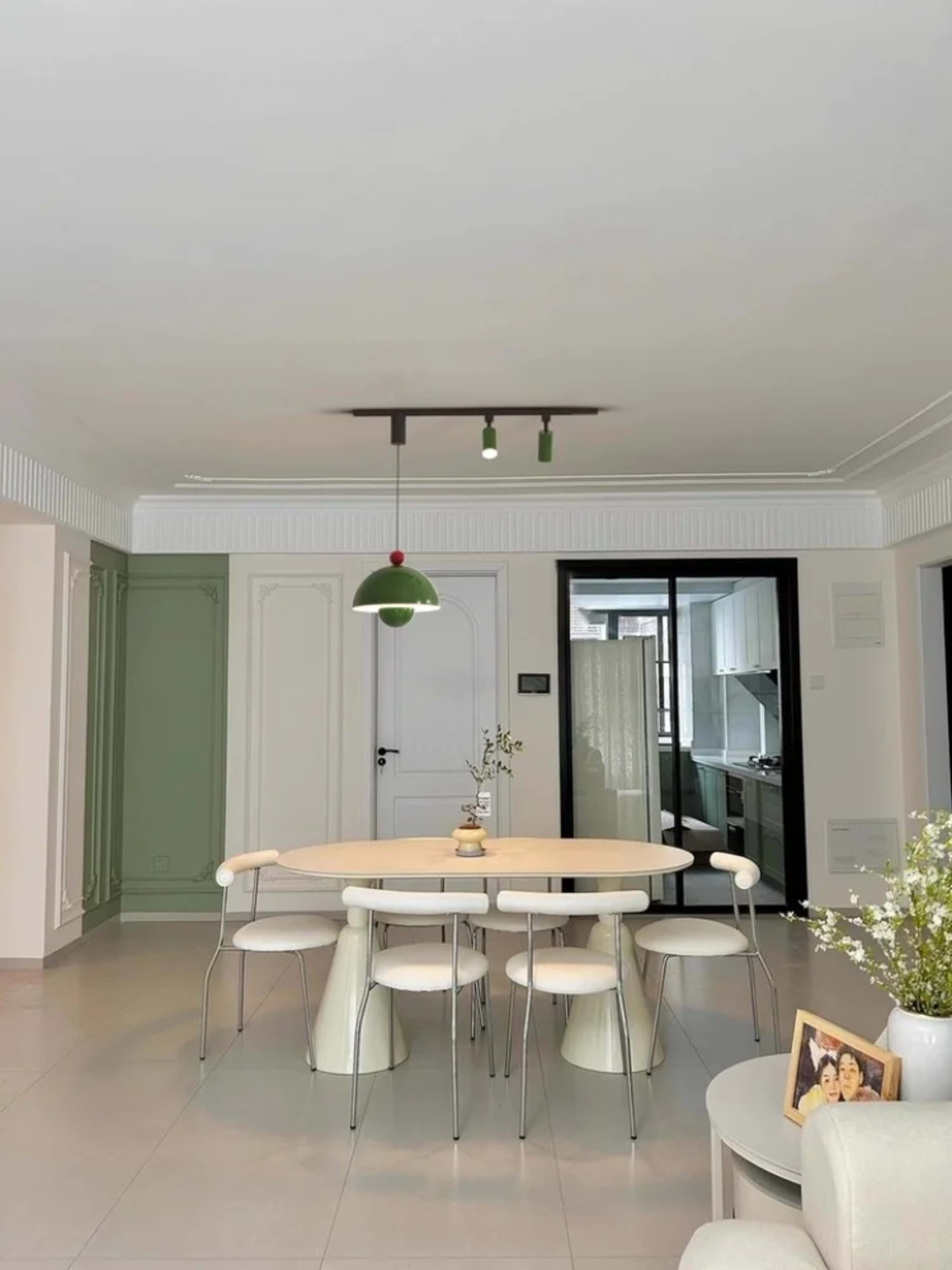 French Style Led Pendant Light Long Strip Spotlight Home Decoration Living Room Bedroom Dining Room Kitchen Lighting Fix 6