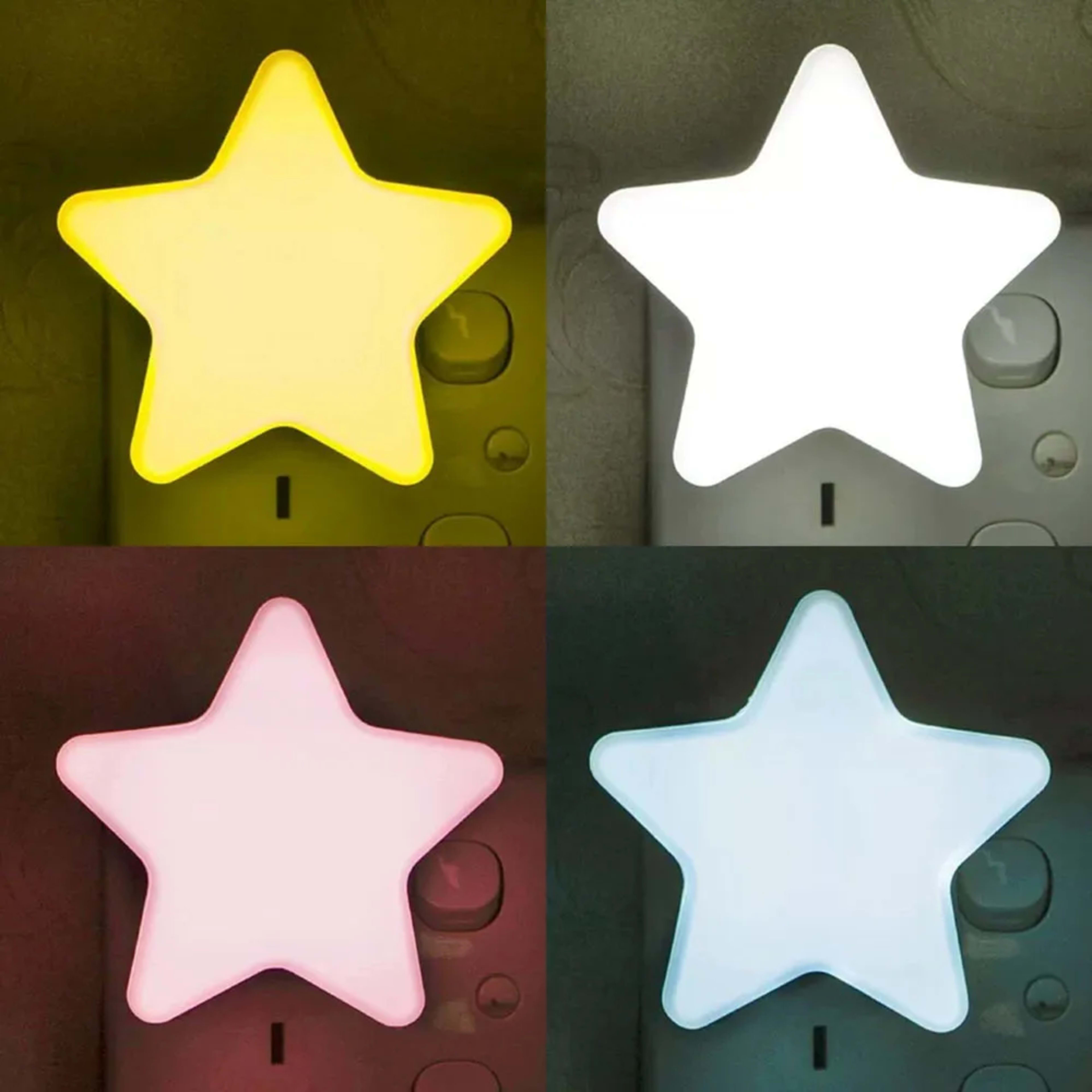 LED Stars Night Lights EU/US Plug Night Lamp Light Home Decoration Bedroom Bedside Baby Room Living Room Corridor Lighti