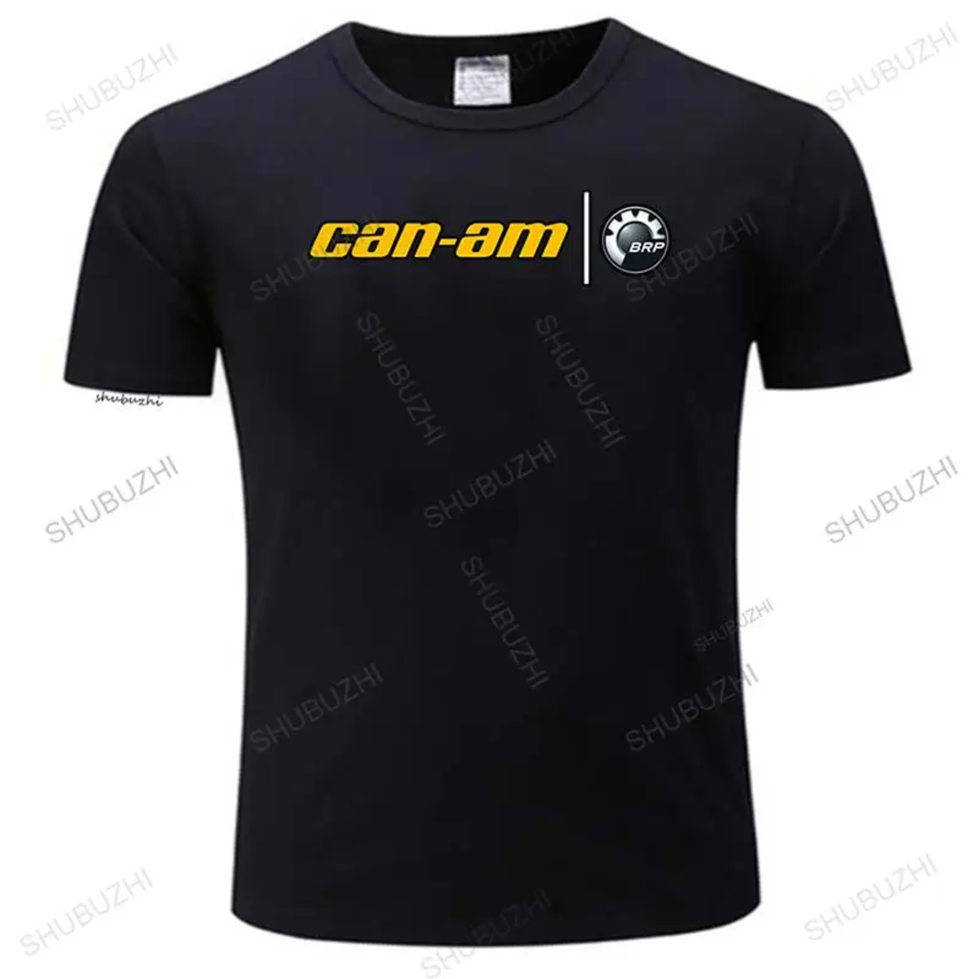 Men T shirt Fashion Classics Can Am Logo s Black T Shirt Printed Funny Graphic Tee Shirt Round Neck Tops women short sle 1