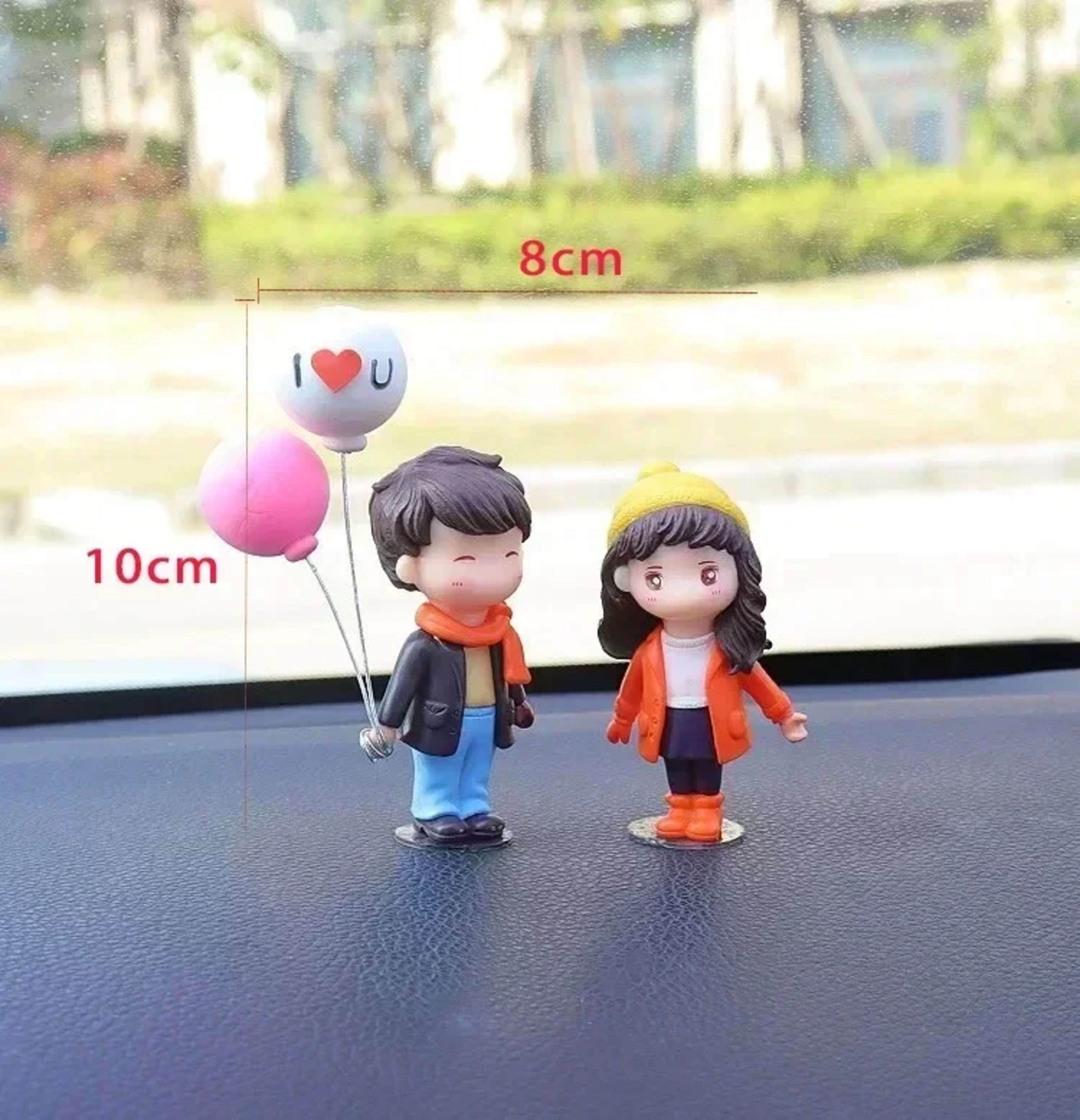Car Accessories Interior Woman Ornament Cute Creative Desktop Couple Valentine's Day Present Car Center Console Decorati 2