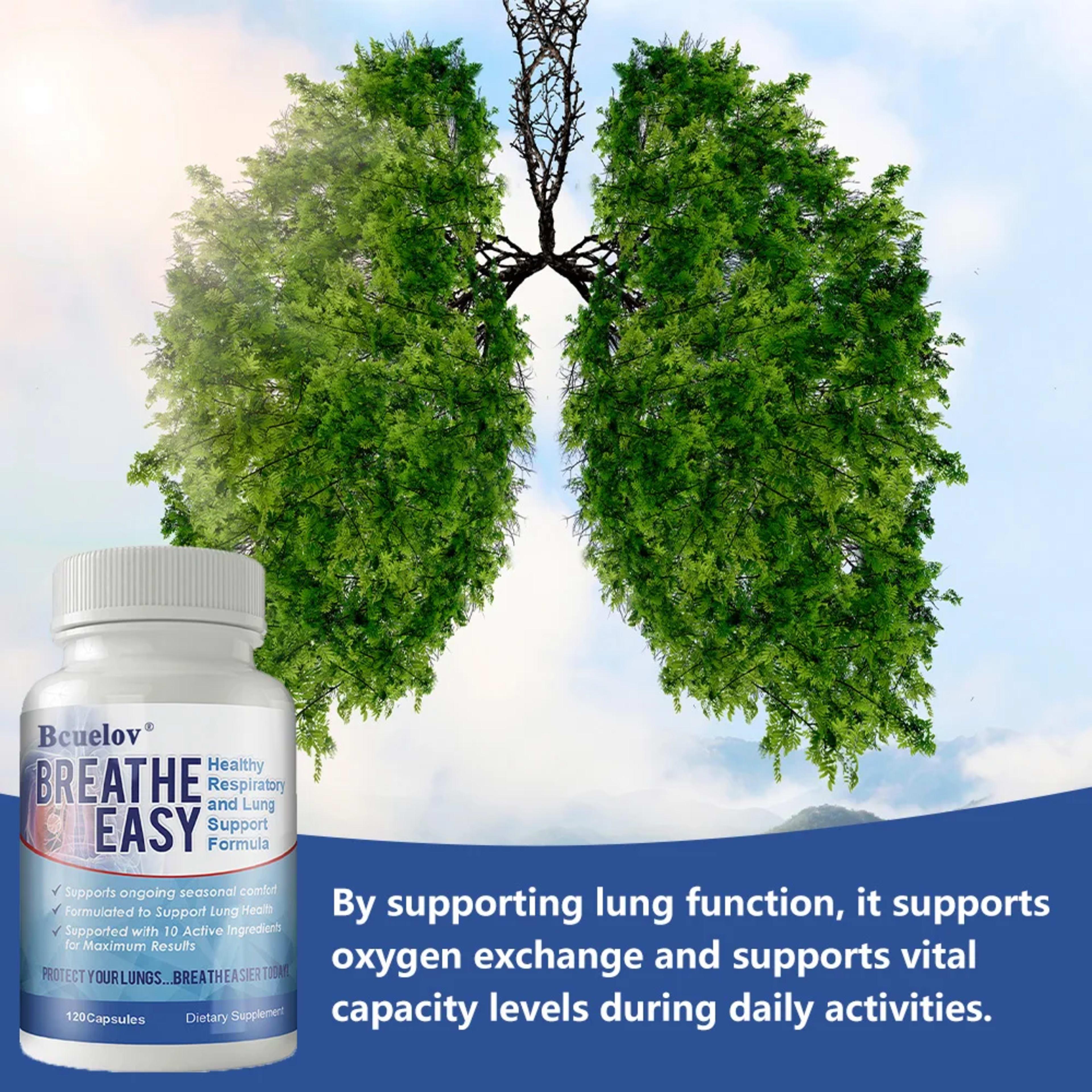 Lung Health Supplements - Helps Strengthen Comfort To The Lungs and Bronchial System Supports Clear Lungs and Easy Breat 3