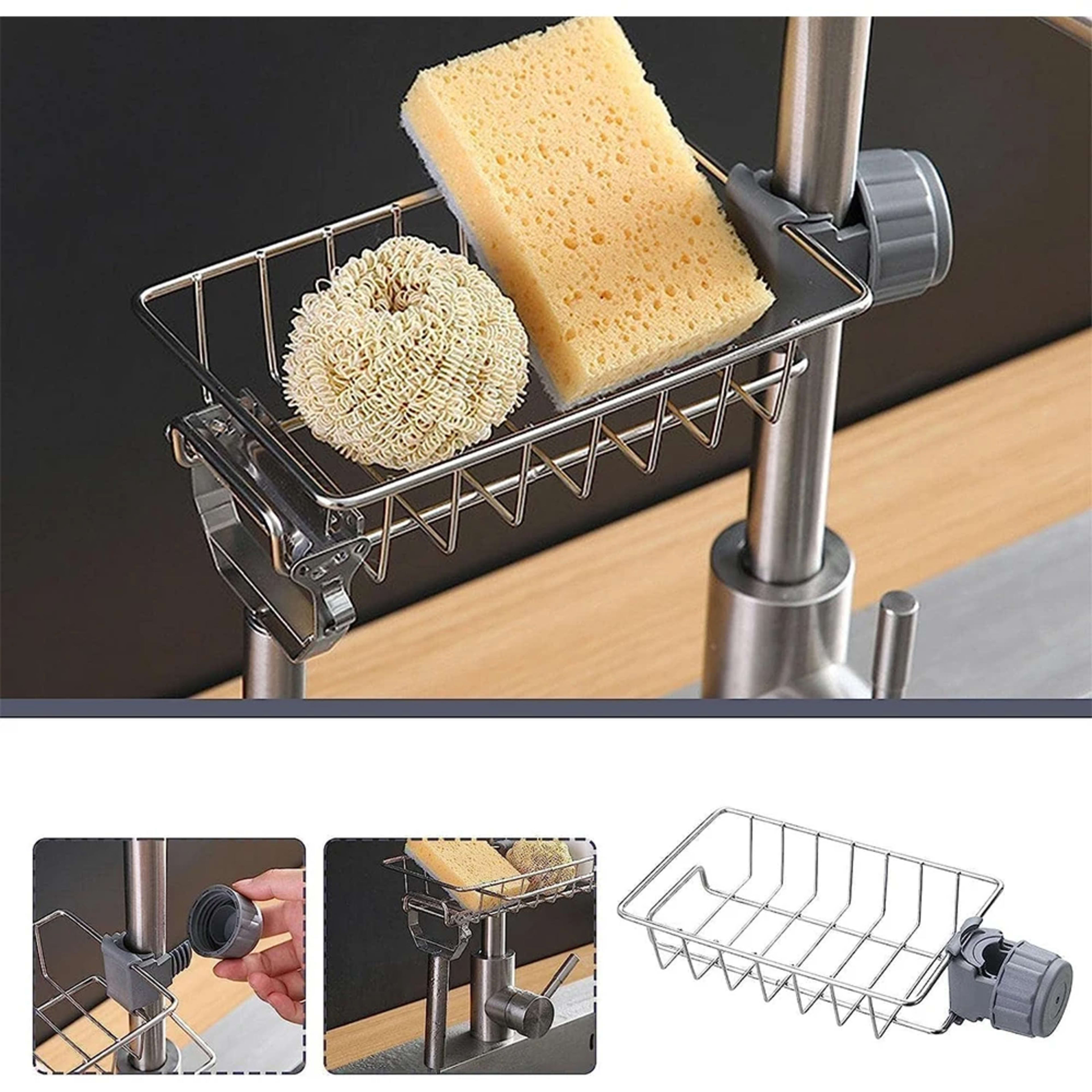 Kitchen Sink Drain Rack Sponge Storage Flexible Faucet Holder Soap Drainer Towel Rack Shelf Organizer Kitchen Accessorie 3