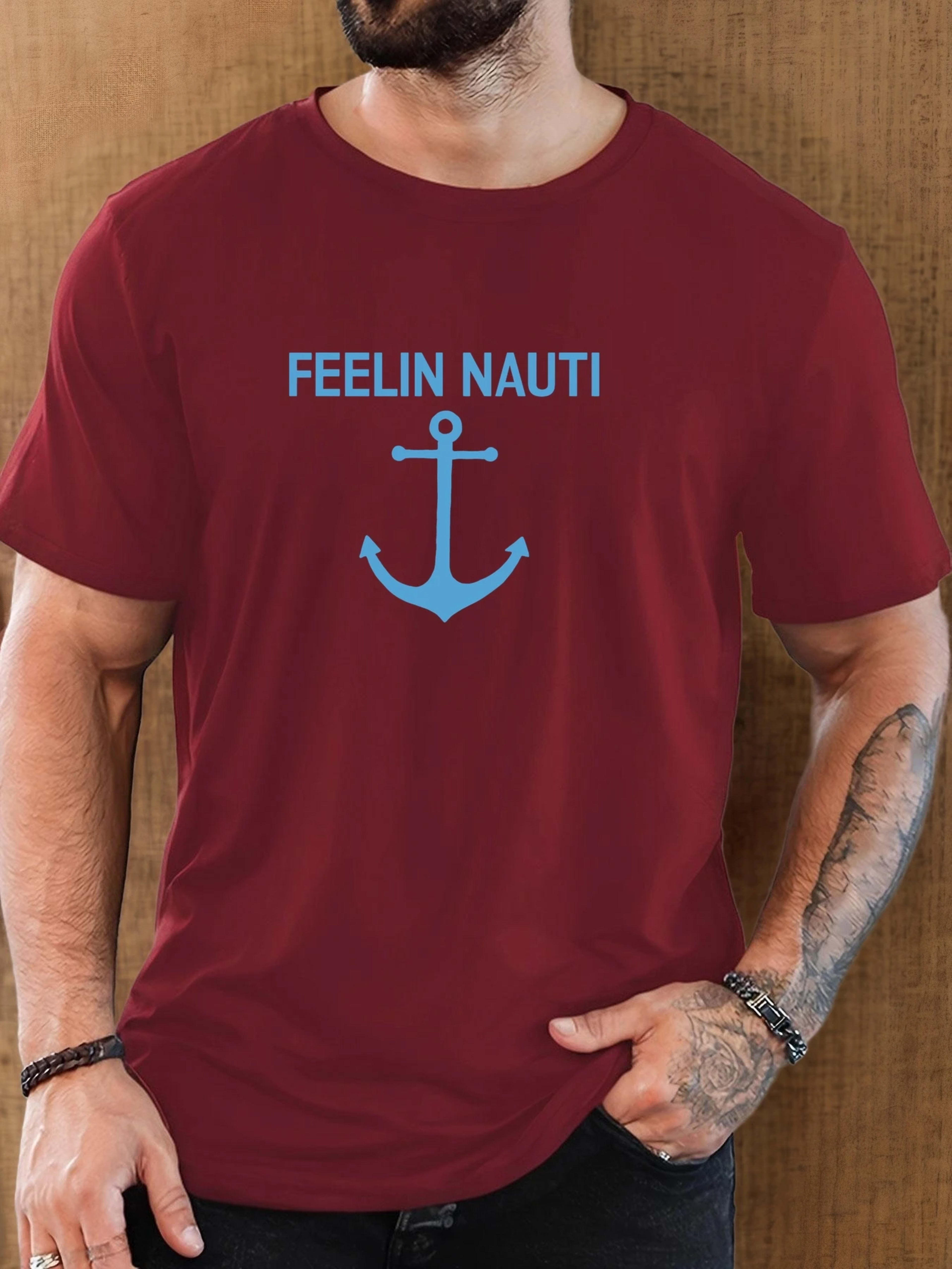 T Shirt for Man 100% Cotton Summer Round Neck Short Sleeve Graphic Print Breathable Streetwear Fashion Leisure Cool T-sh 9