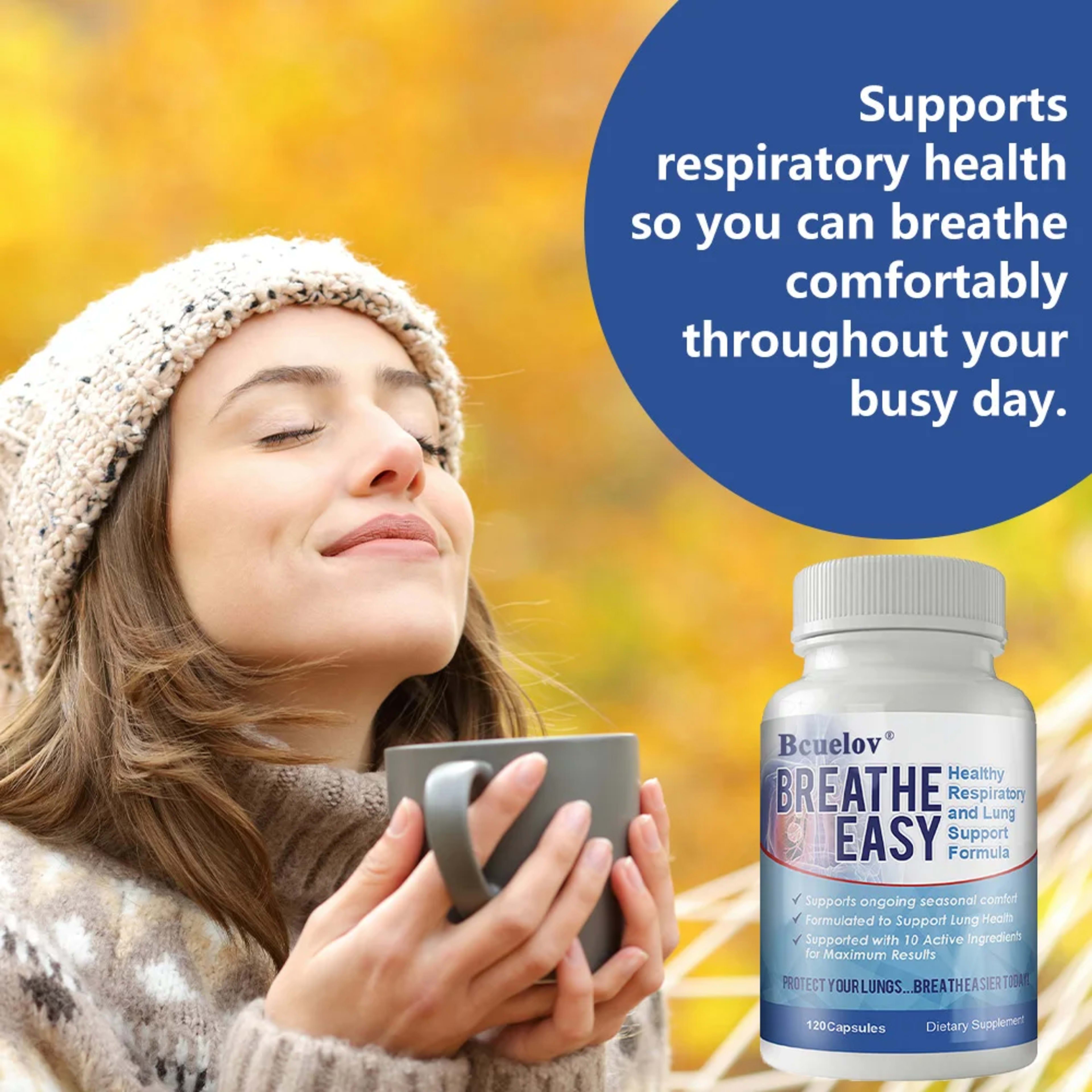 Lung Health Supplements - Helps Strengthen Comfort To The Lungs and Bronchial System Supports Clear Lungs and Easy Breat 5