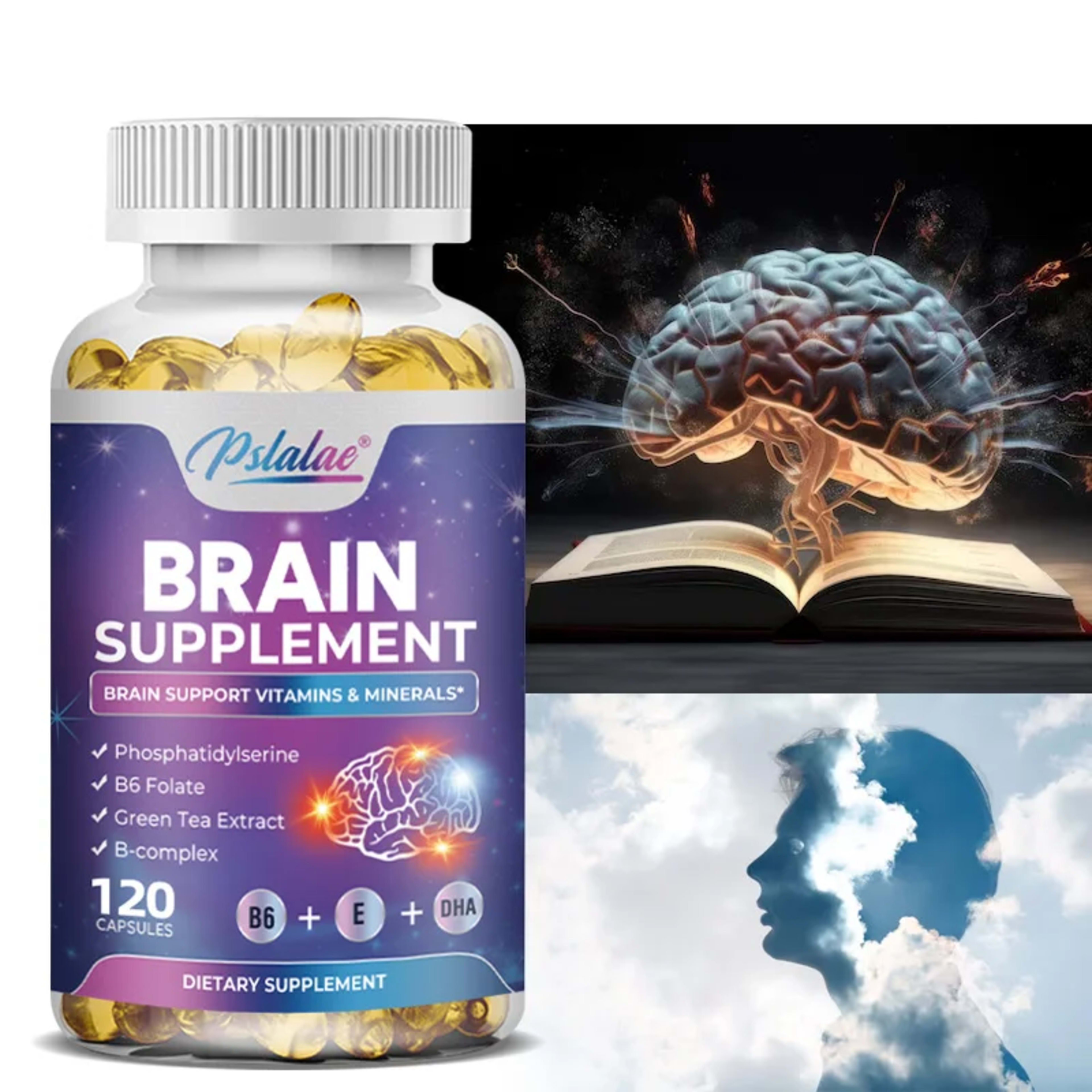 Brain Supplement - Contains B Vitamins To Support Brain Health, Improve Cognitive Function, and Enhance Memory and Conce 1