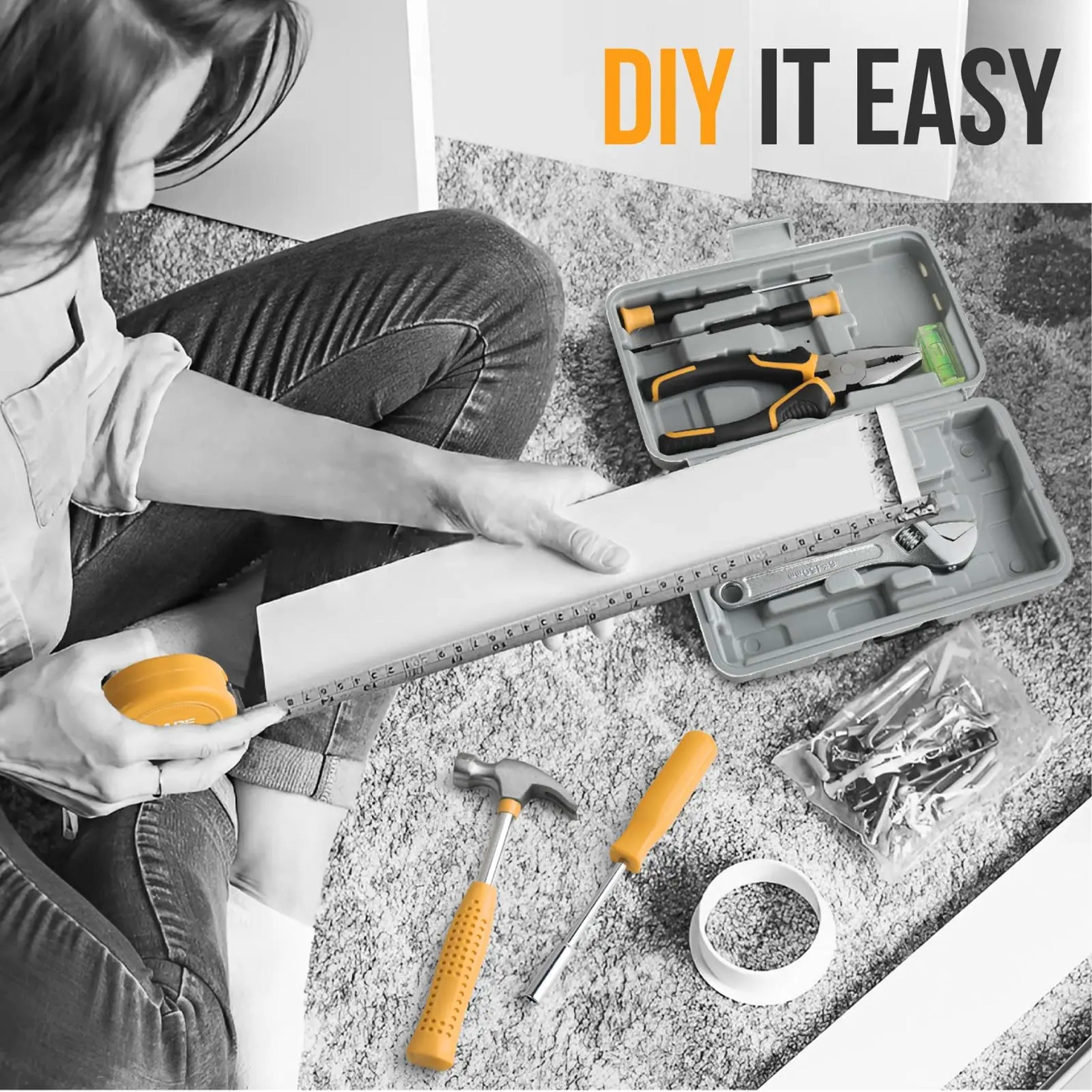 20 Pieces Home Tool Set, Basics Household Tool Kit with Small Mini Carrying Box for Men and Women DIY 2