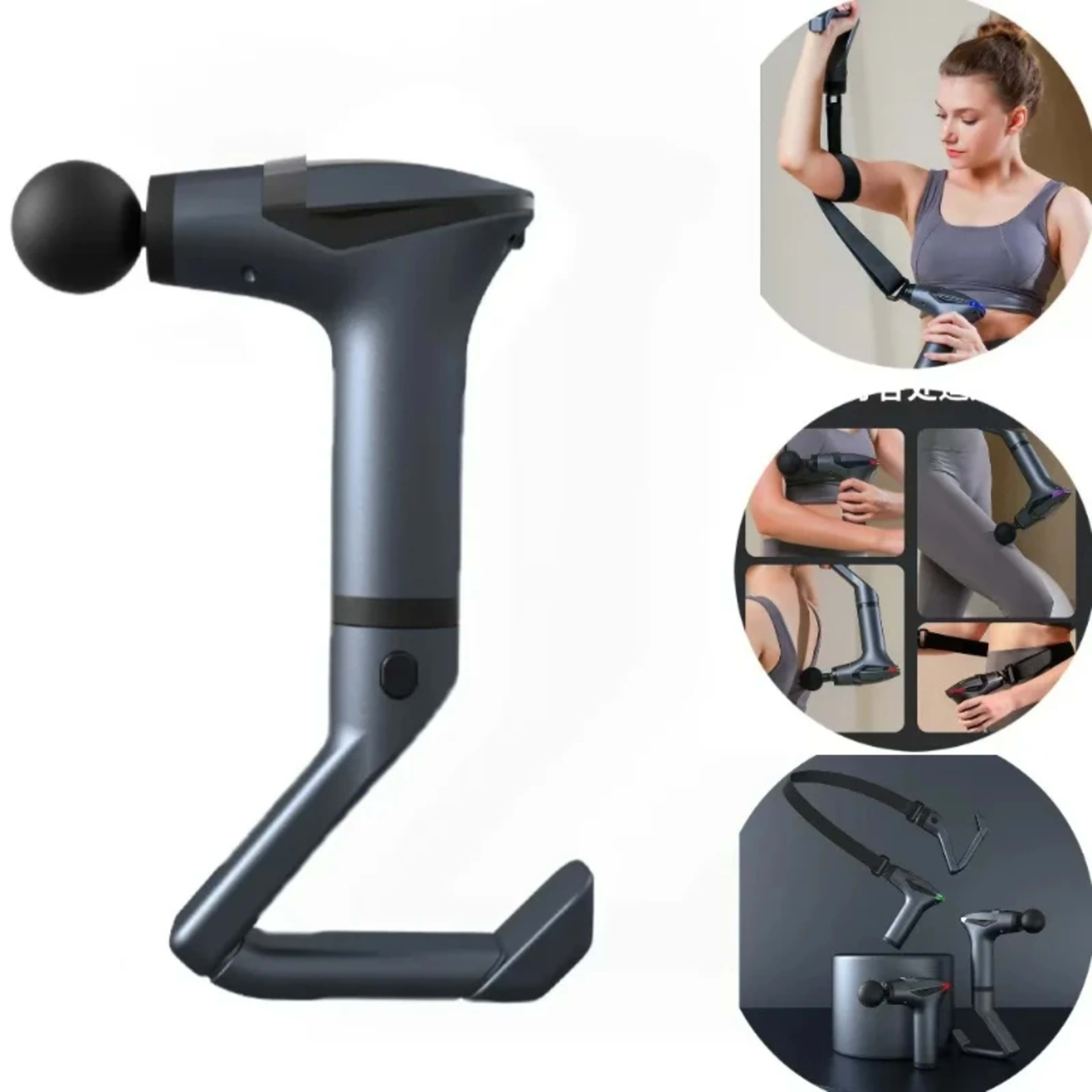 Hot Selling Long-handle Electric Massage Gun: Multifunctional for Muscle Relaxation, Deep Tissue Percussion Relief 2