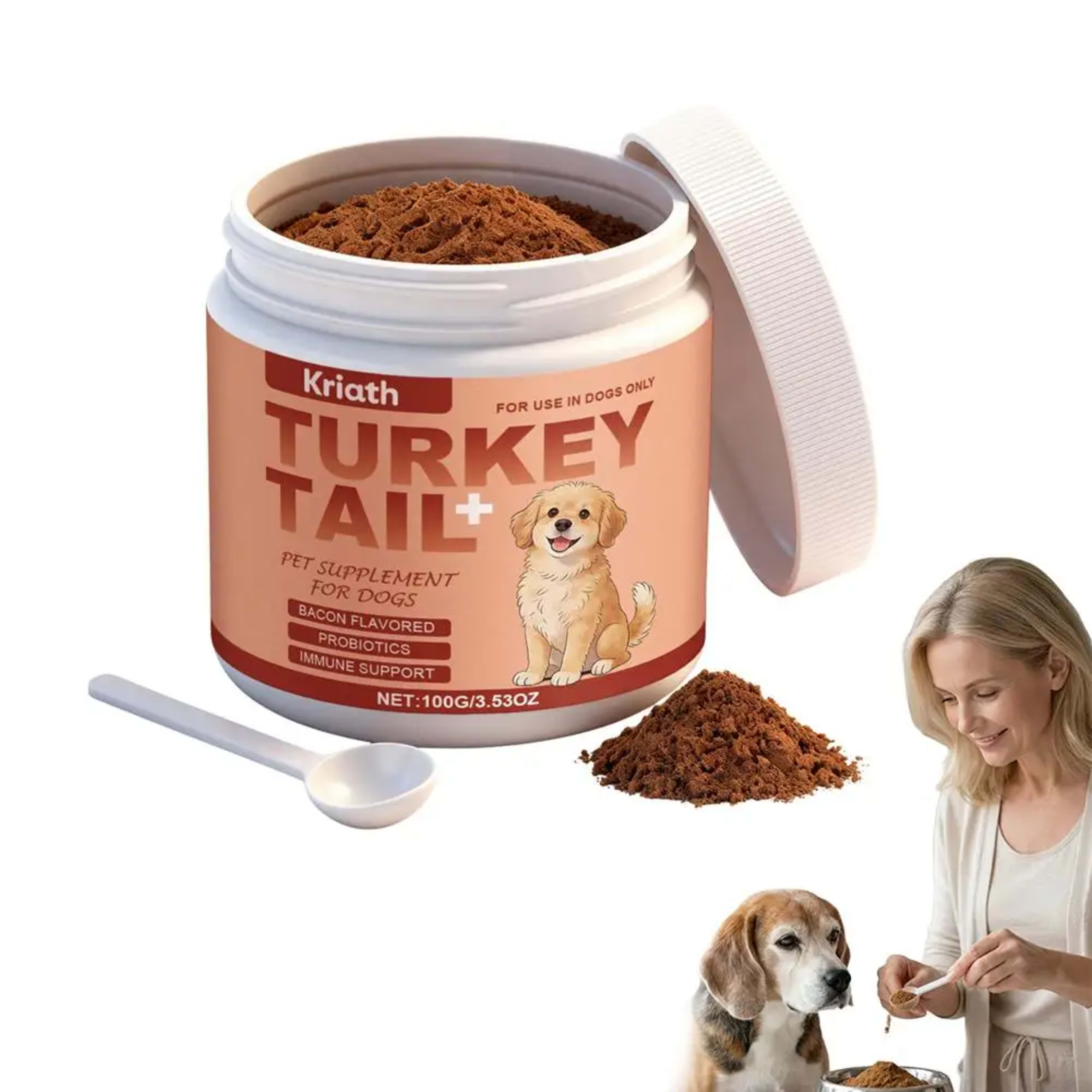 Dog Immune Support Supplement – Daily Immunity Defense, Promotes Healthy Immune System Function for Breeds, Easy-Mix Pow
