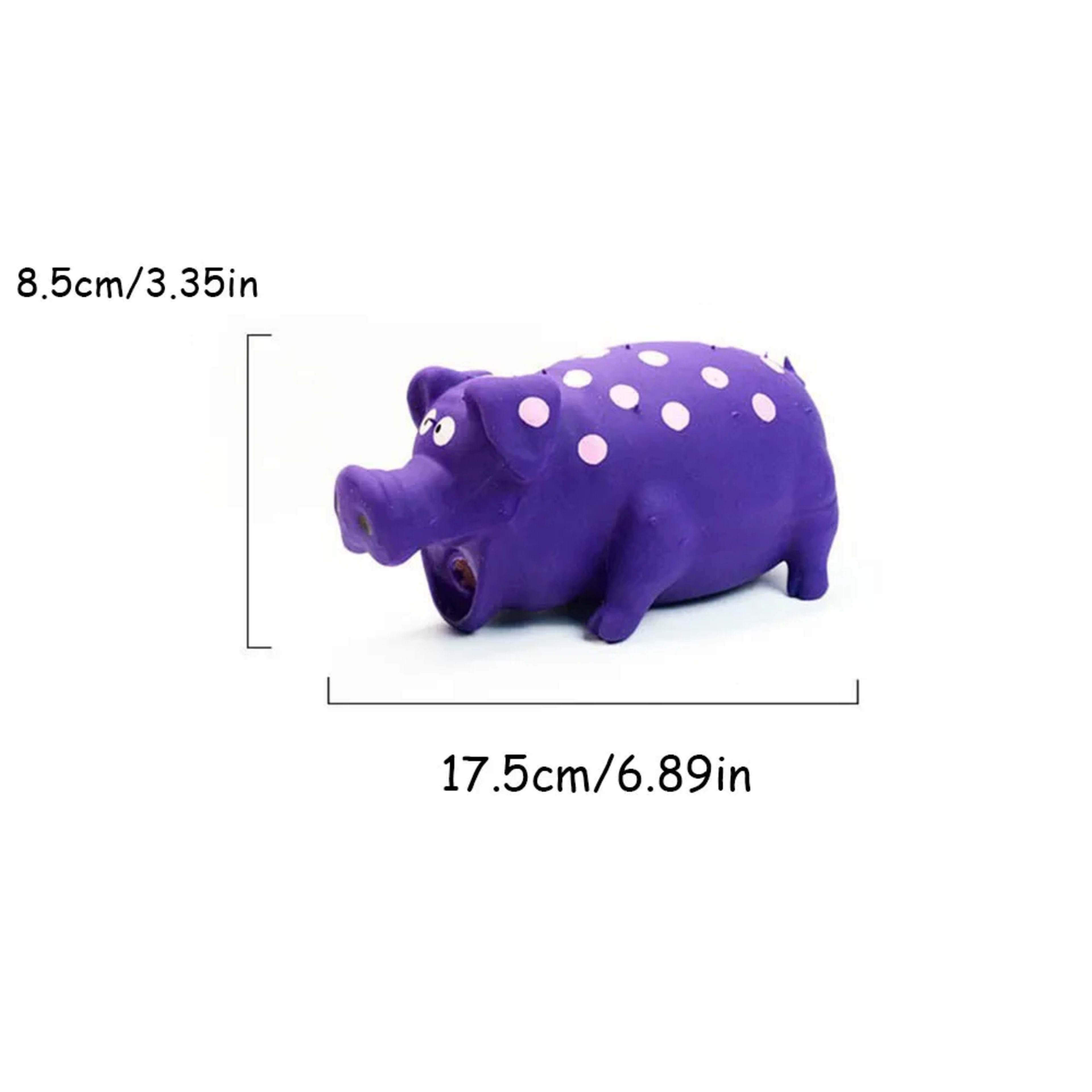 Pet Latex Pig Toy - Squeaky, Spotted, Durable Chew & Molar Toy for Dogs, Pet Puzzle Supplies 6
