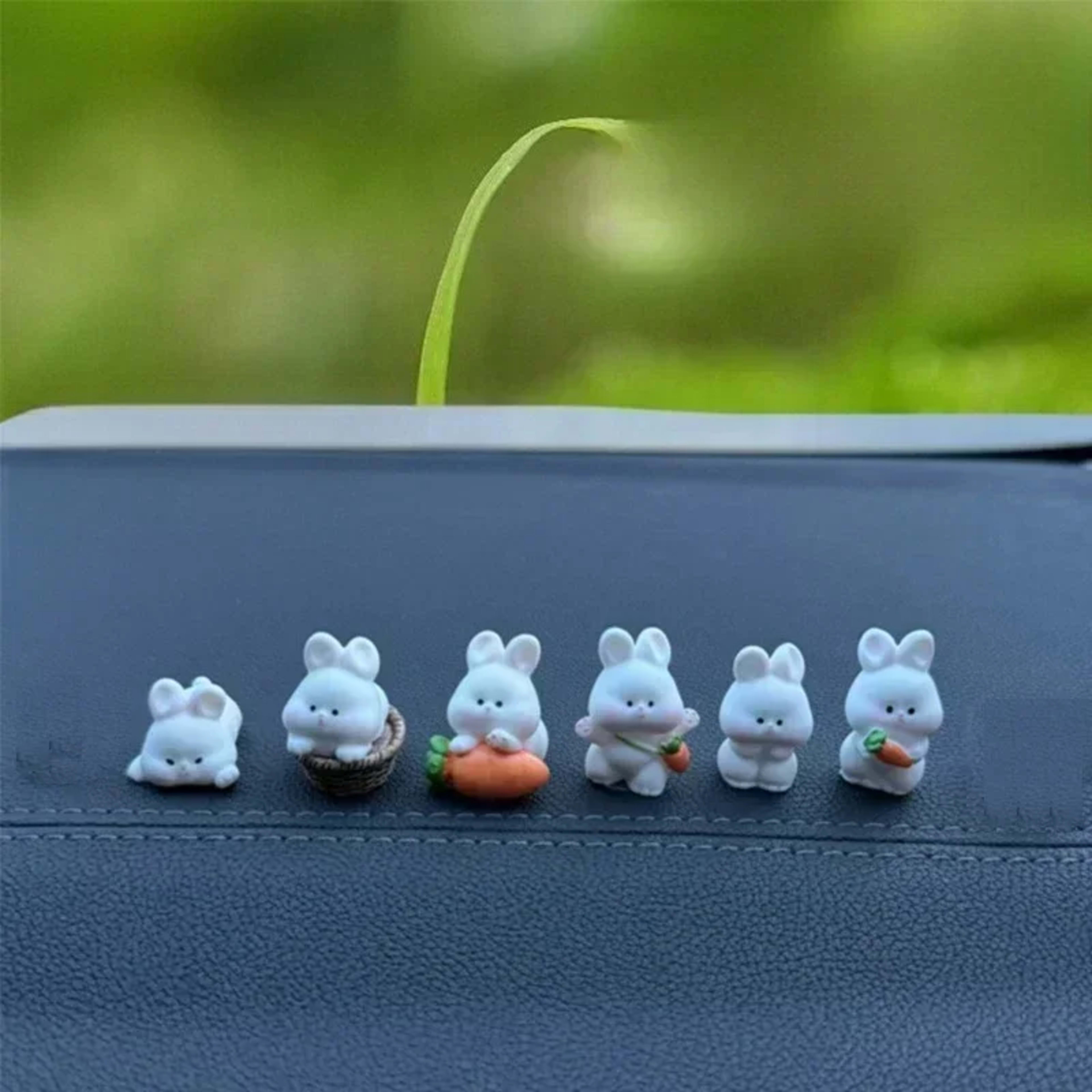 Car Interior Accessories, Car Center Console Decorations, Cute Bunny Car Accessories, Electric Vehicle Accessories 6