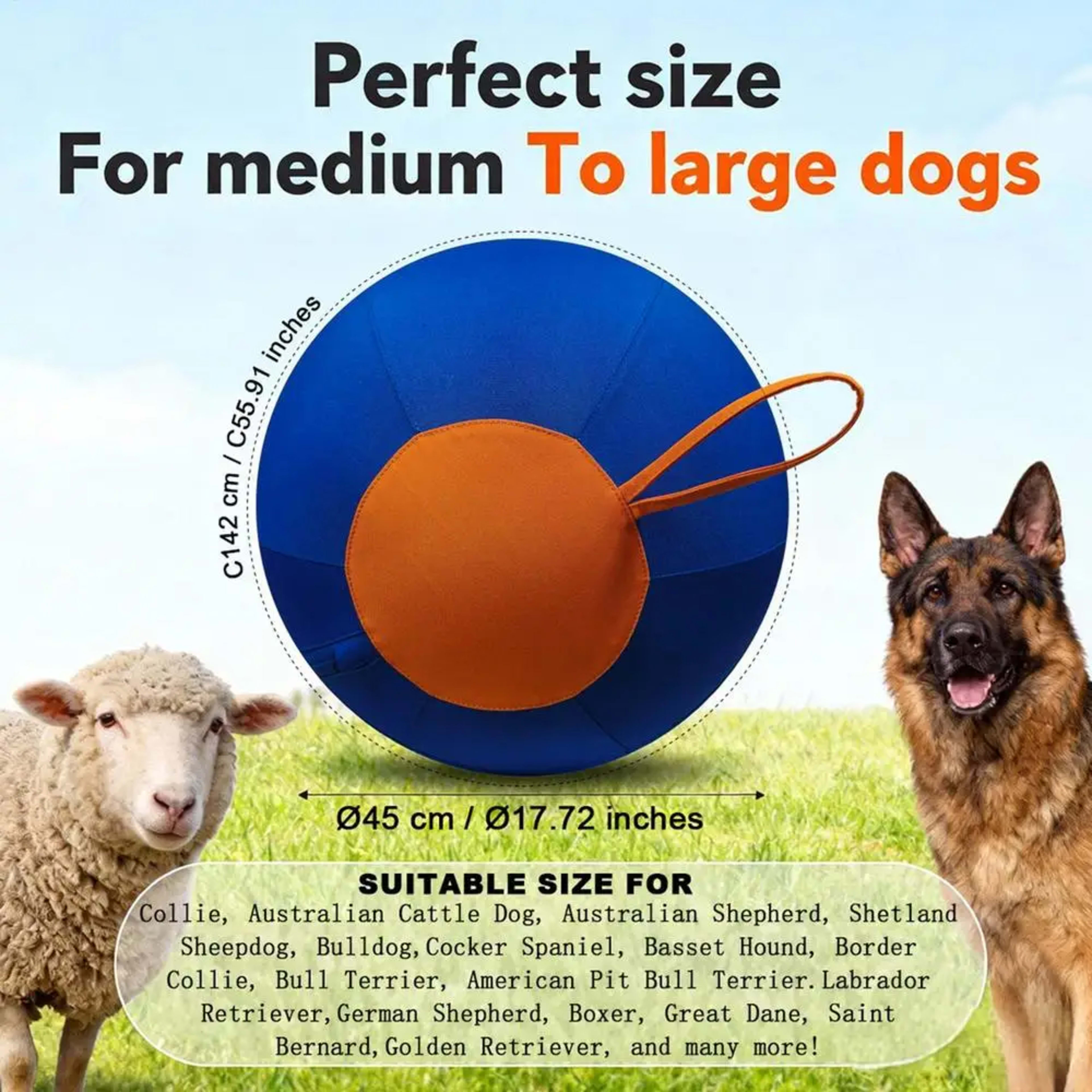 Pet Herding Ball Toy Dogs Exercise Play Toy Treat Pet Dogs Training Chew Toy Interactive Toy pet supplies