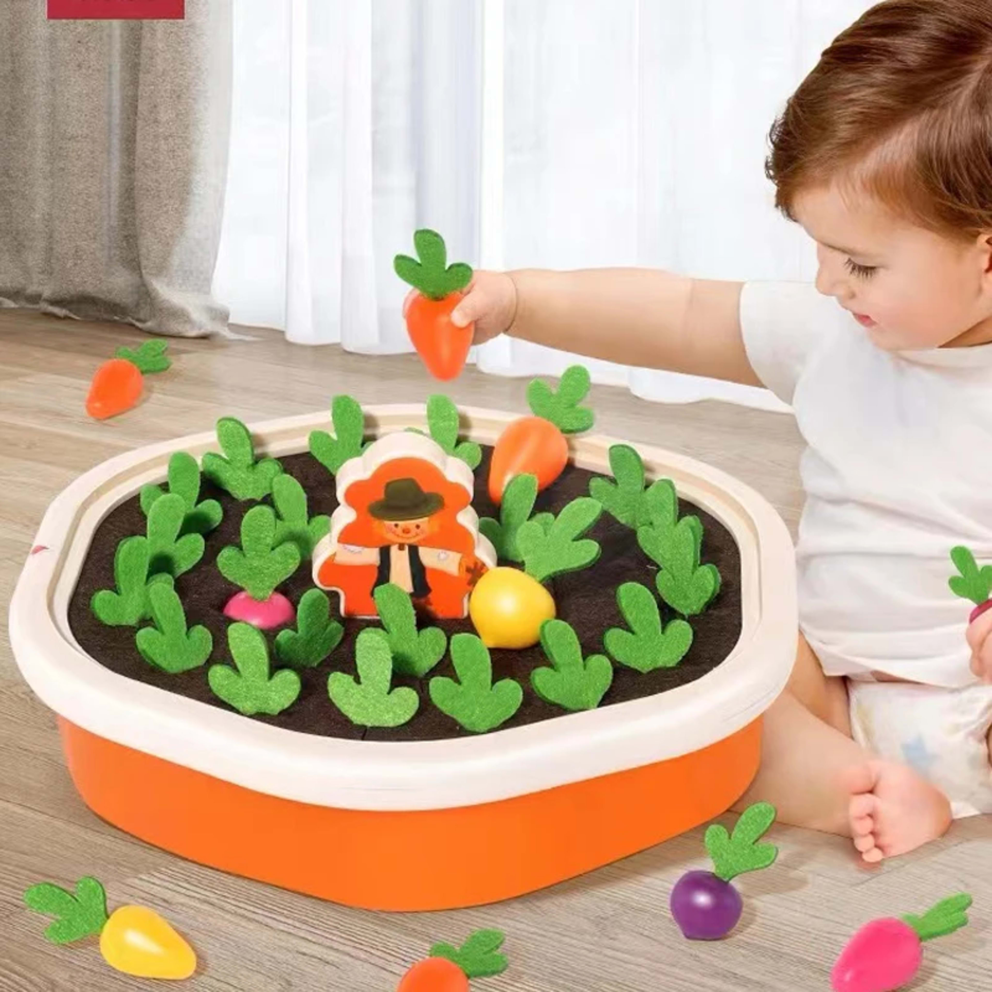 Baby Montessori Toys For Toddler Toys Educational Colorful Shape Toy Pull Carrot Set Counting Discouvery Toys For Kids L 1