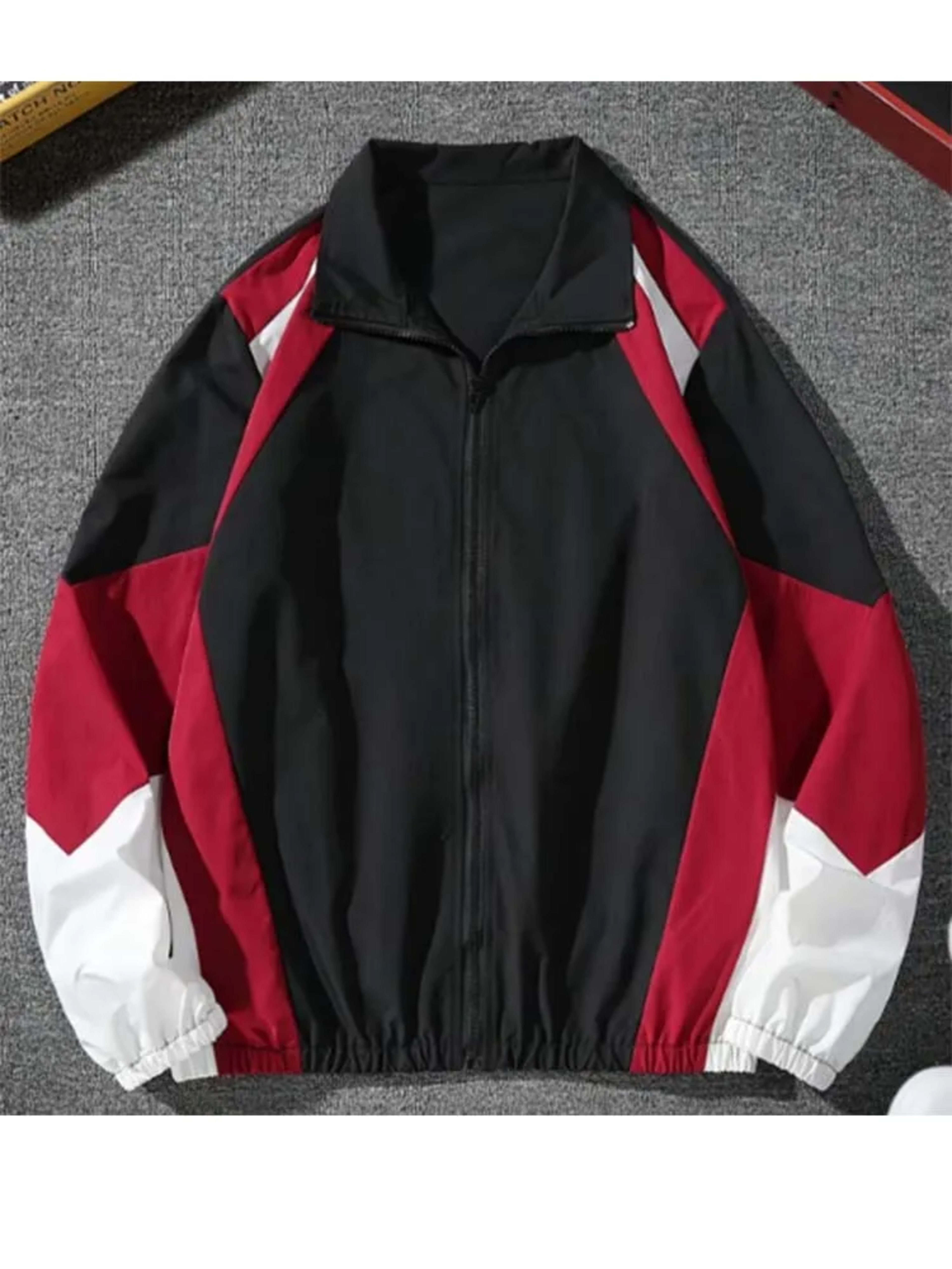 Men's color-blocked jacket, lightweight, casual, travel, windproof and wear-resistant, high-quality fabric, boyfriend gi 10
