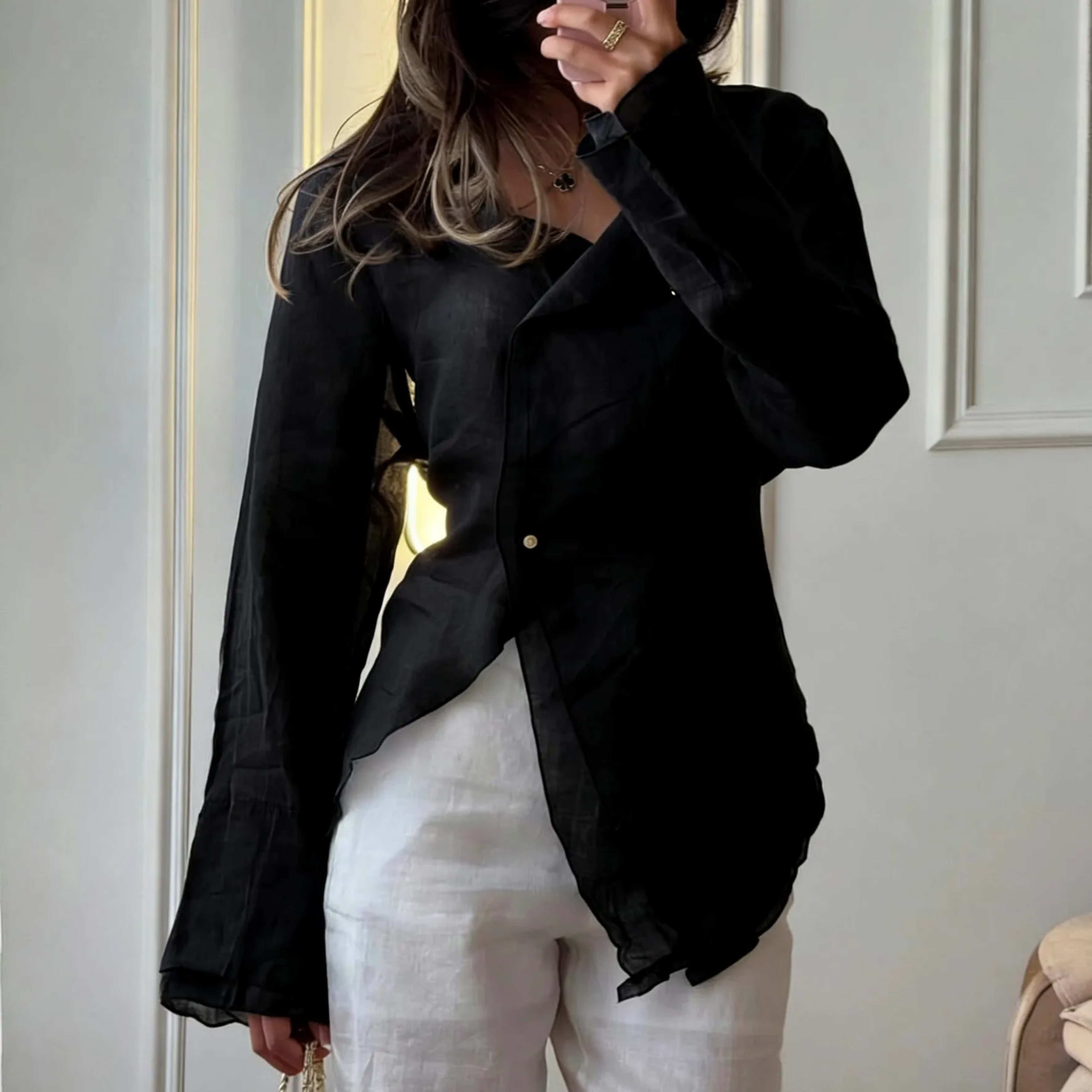 Women Blouses 2026 Spring Summer Long Sleeve Blouse Woman Blouse Shirt Office Elegant Work Shirt Top Blusas Mujer De Mod 8