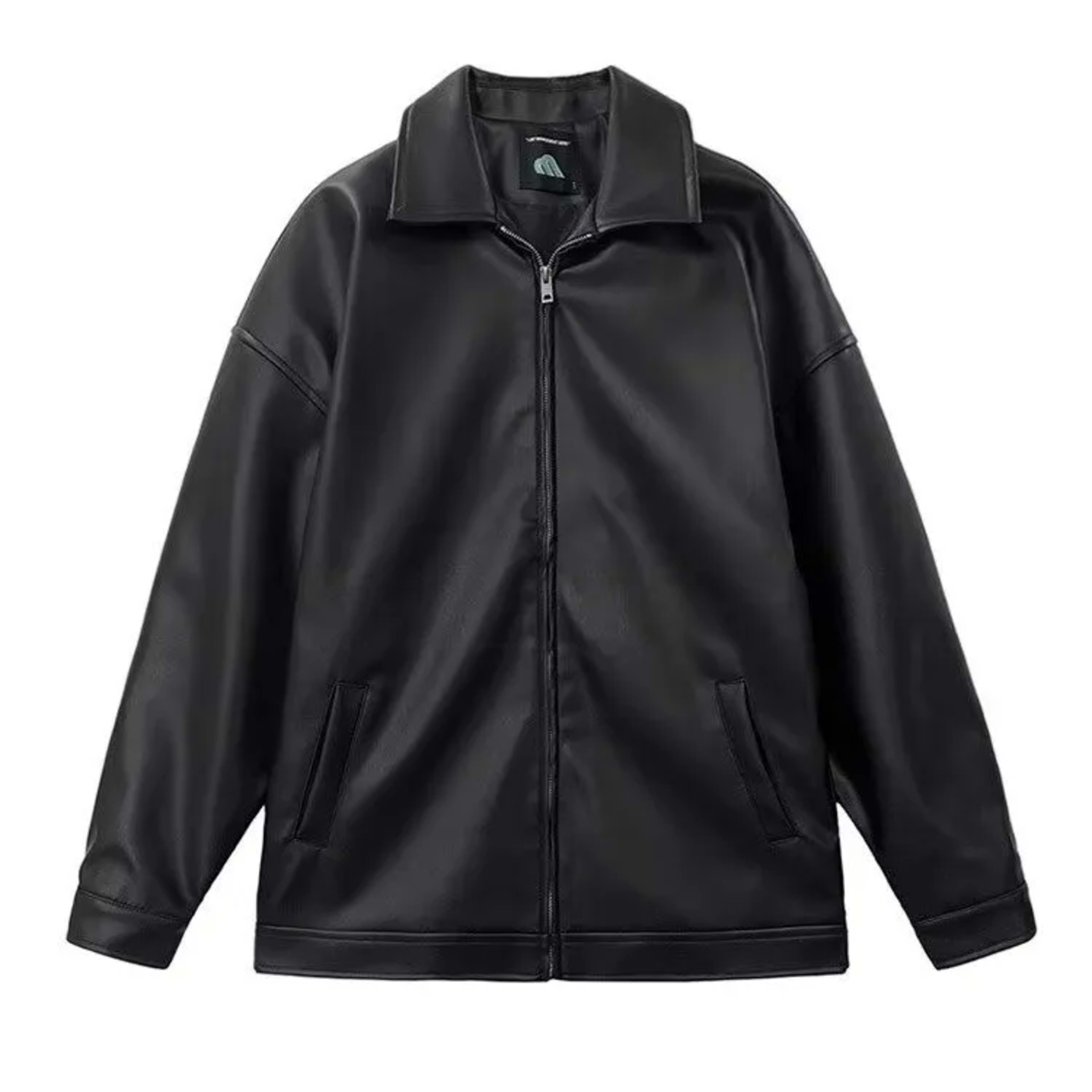 Men's Leather Jacket Men's Biker Jacket Motorcycle Fashionable Waterproof Jacket Waterproof for Rain Motorcyclist Retro 6