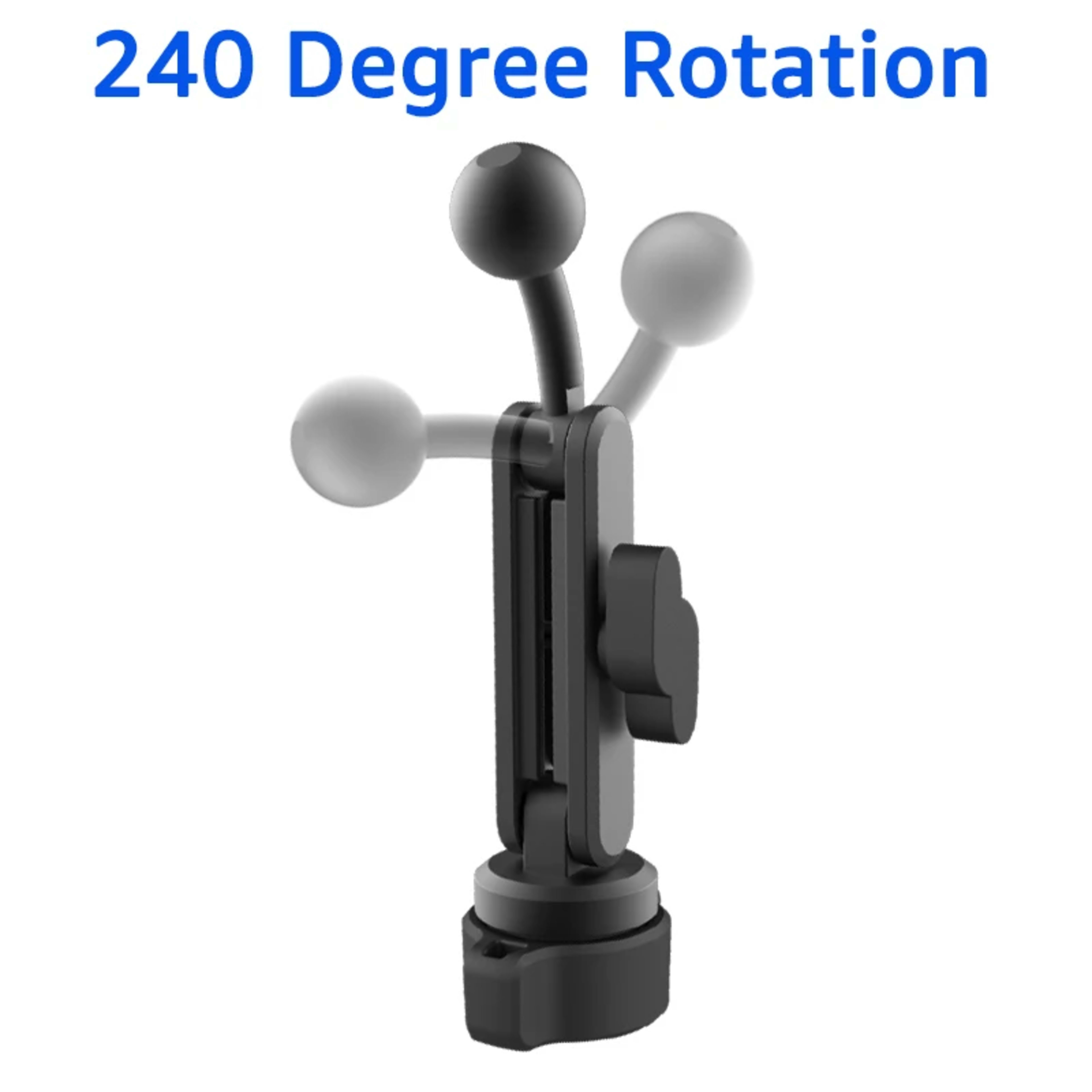 17mm Ball Head Connecting Extension Rod Car Phone Holder Joint Extension Phone GPS Stand 360° Rotatable Phone Mount Acce 3