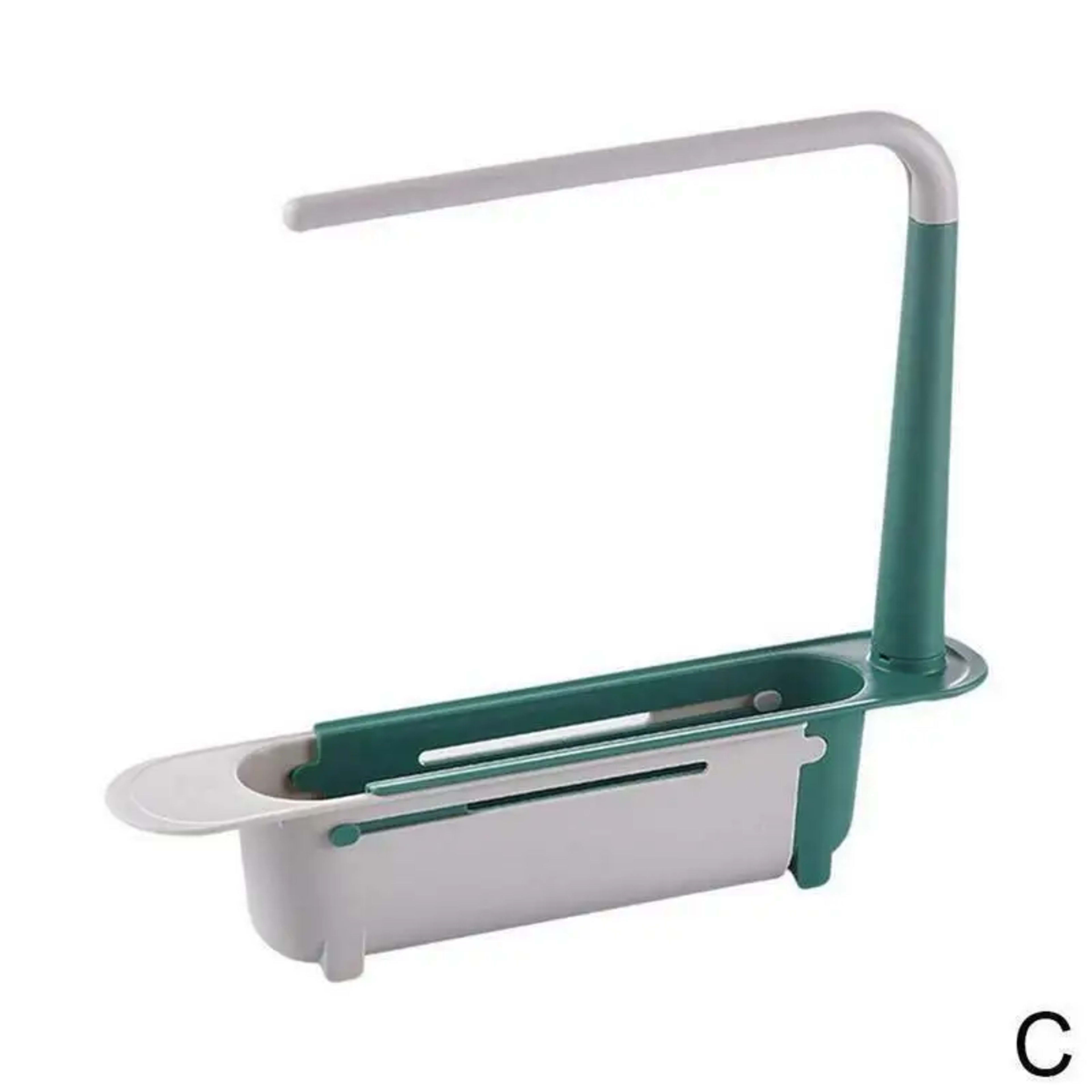 Kitchen Sink Drain Rack Telescopic Sink Shelf Sinks Organizer Soap Sponge Holder Storage Basket Kitchen Gadgets Accessor