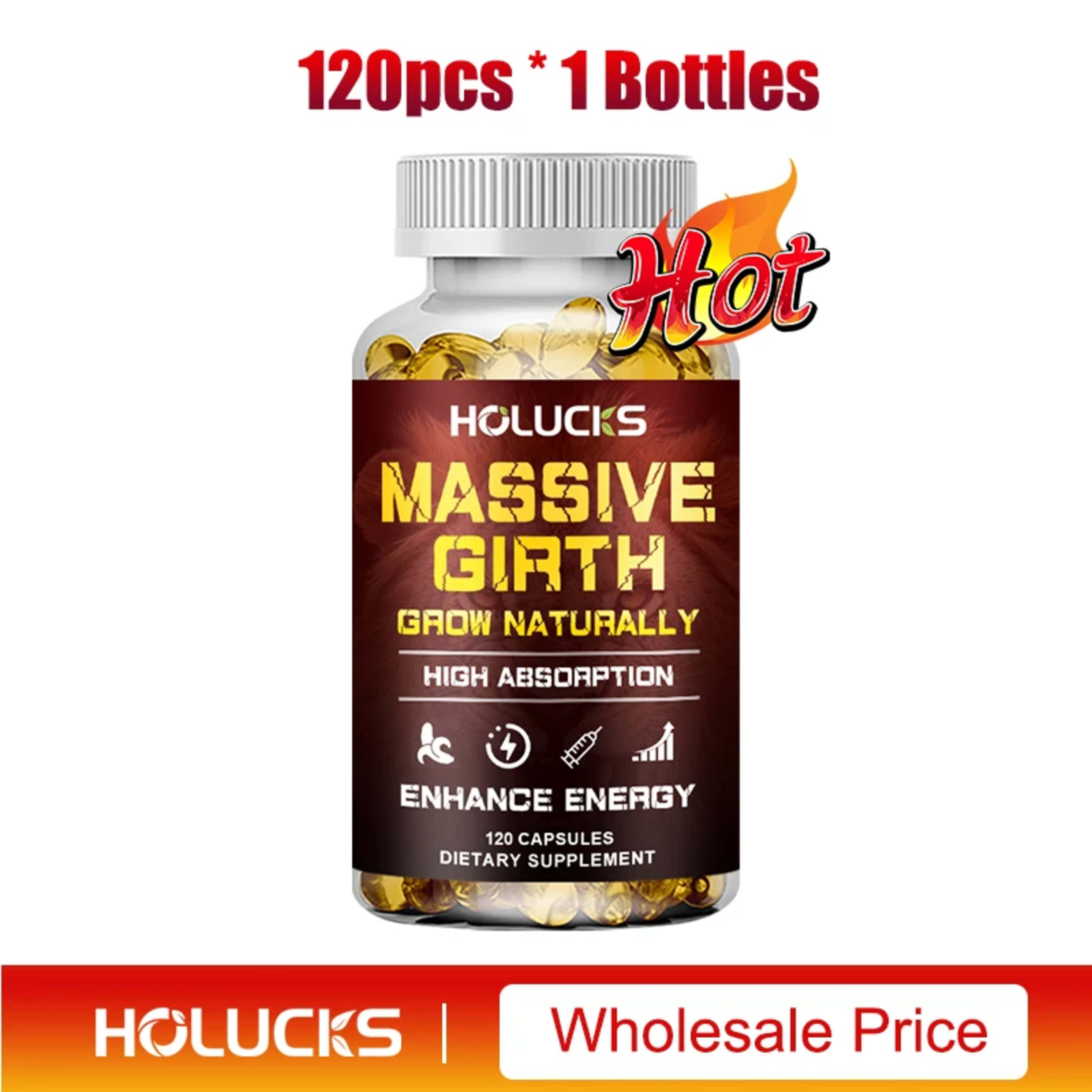 Men's Health Supplement Capsules, Enhances Performance & Energy, for Stamina, Muscle Strength Booster 9