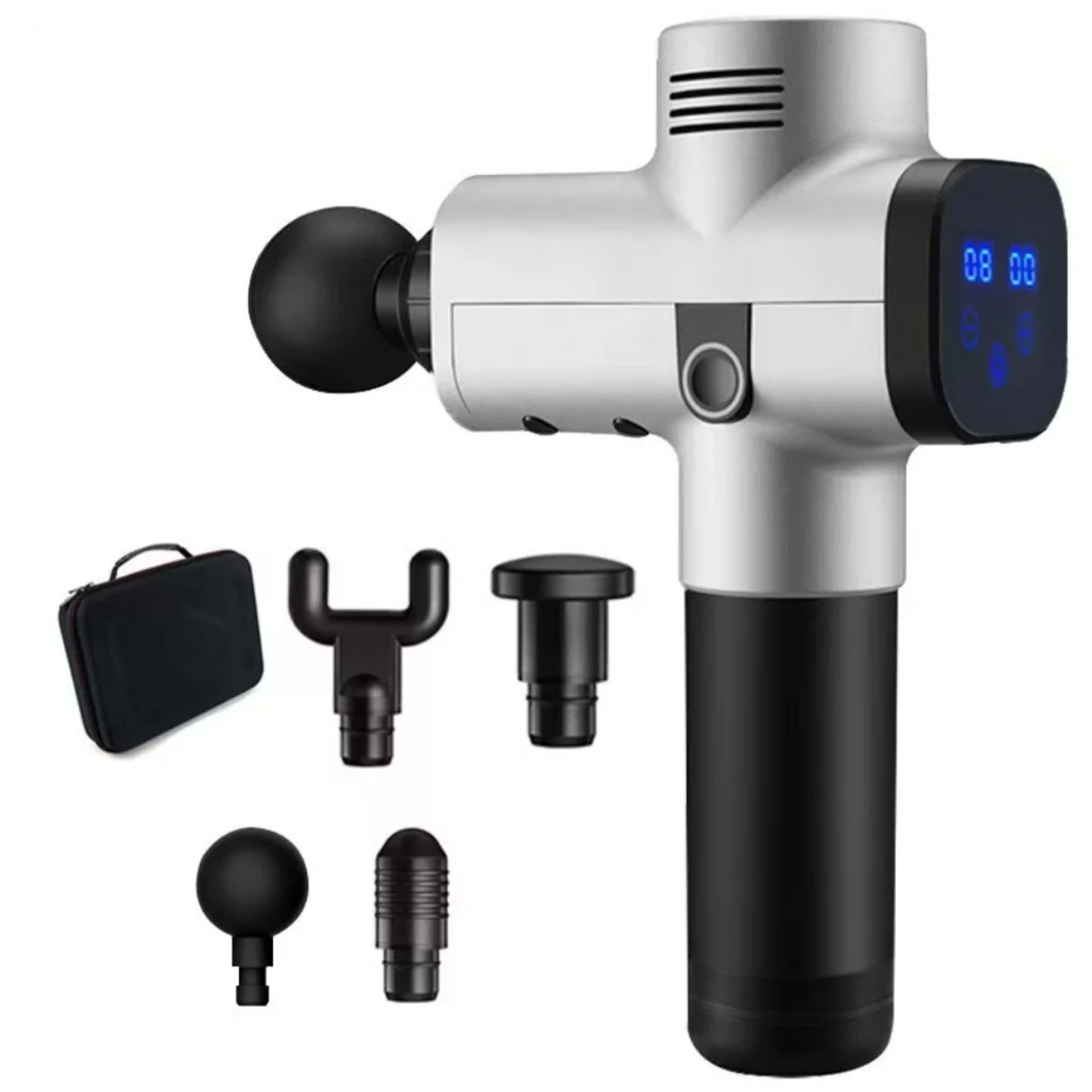 Massage Gun Muscle Relaxation Deep Tissue Massager Dynamic Vibrator Back Portable Handheld Display Fascia Gun Massage 7