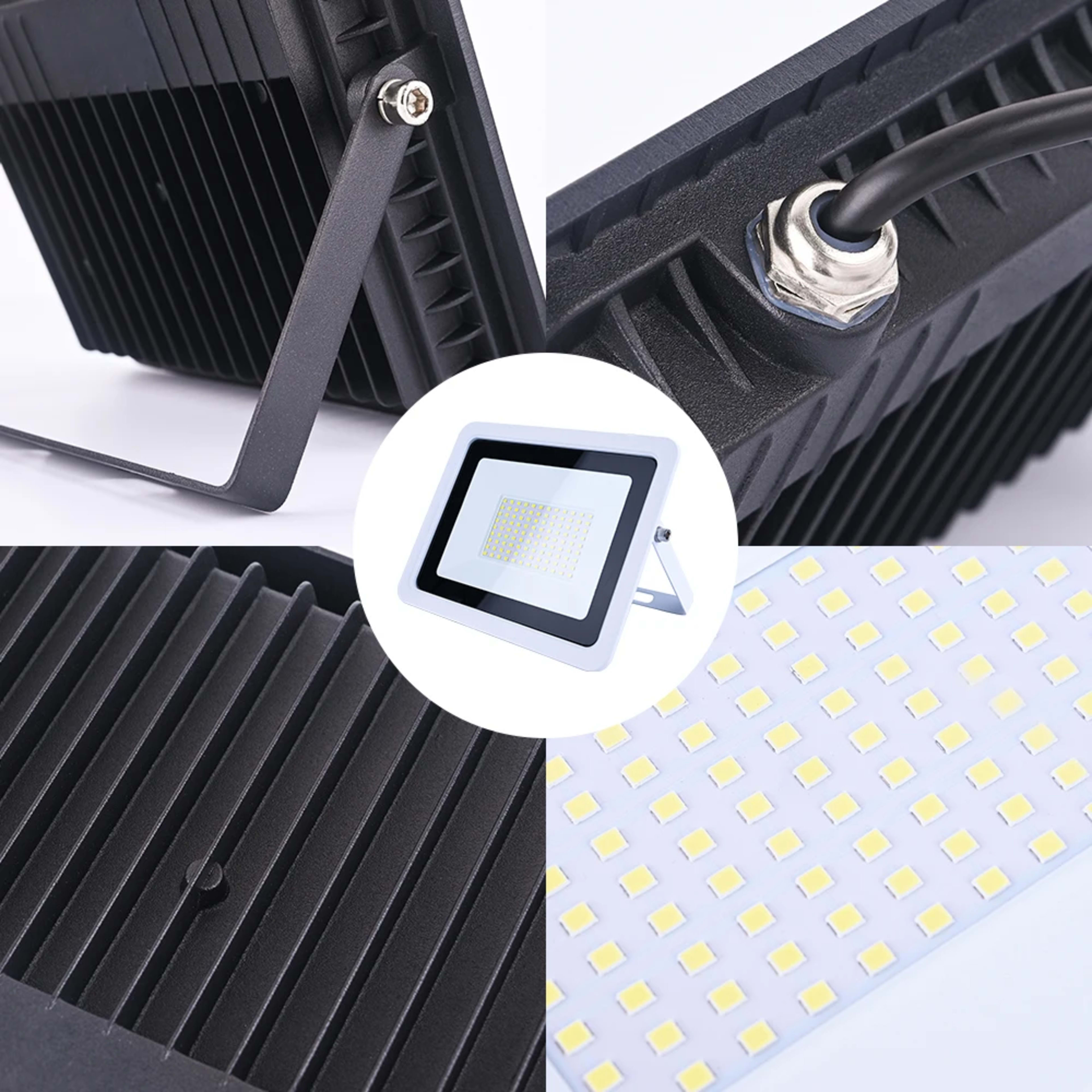 LED Flood Light 10W 20W 30W 50W 100W 220V IP68 Waterproof Outdoor Spotlight Garden Street Lamp Projector Lamp Wall LED R 4