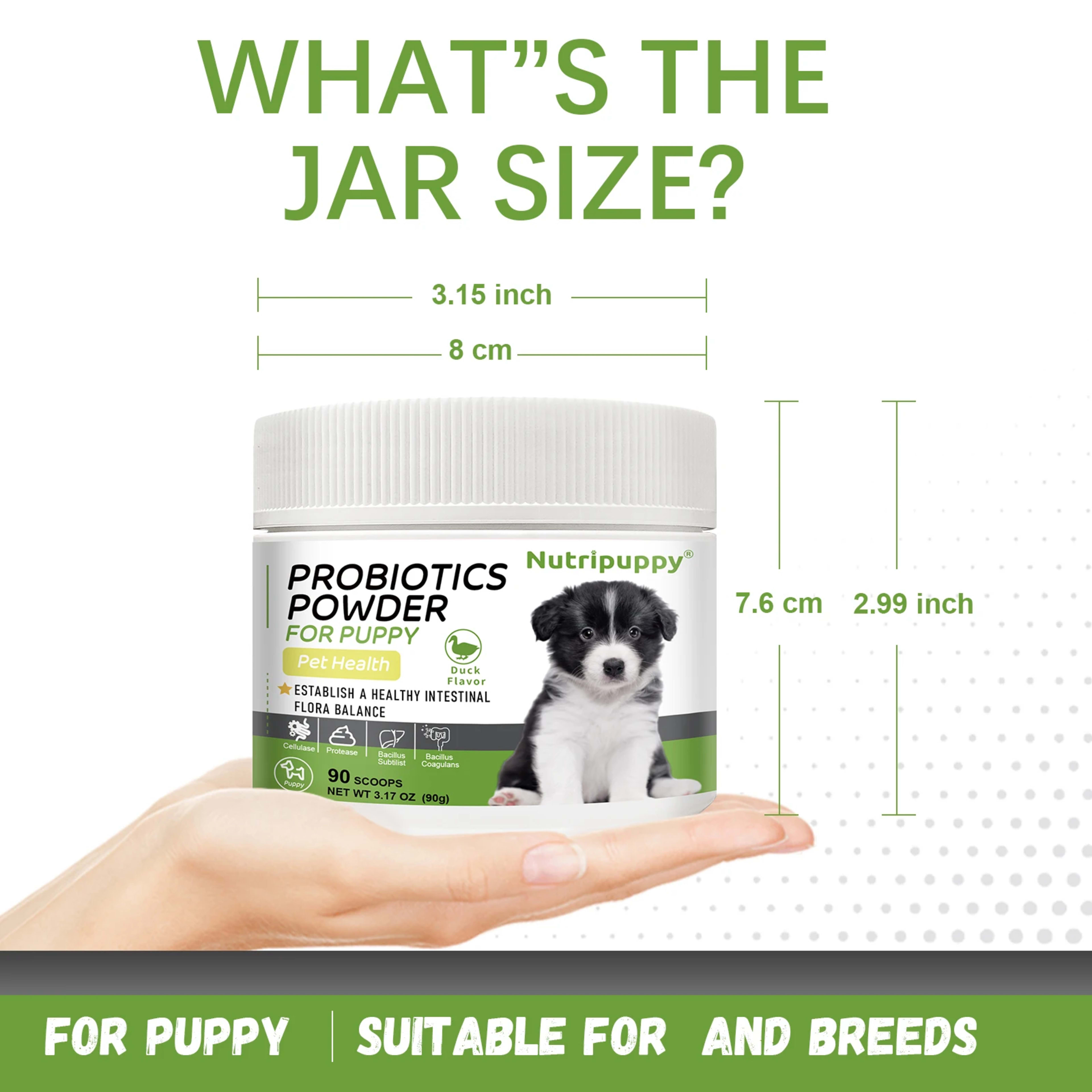 Dog Probiotic Powder Supplement - Supports Digestive Health&Relieves Diarrhea,Boosts Immune System for Puppy Adult Senio 2