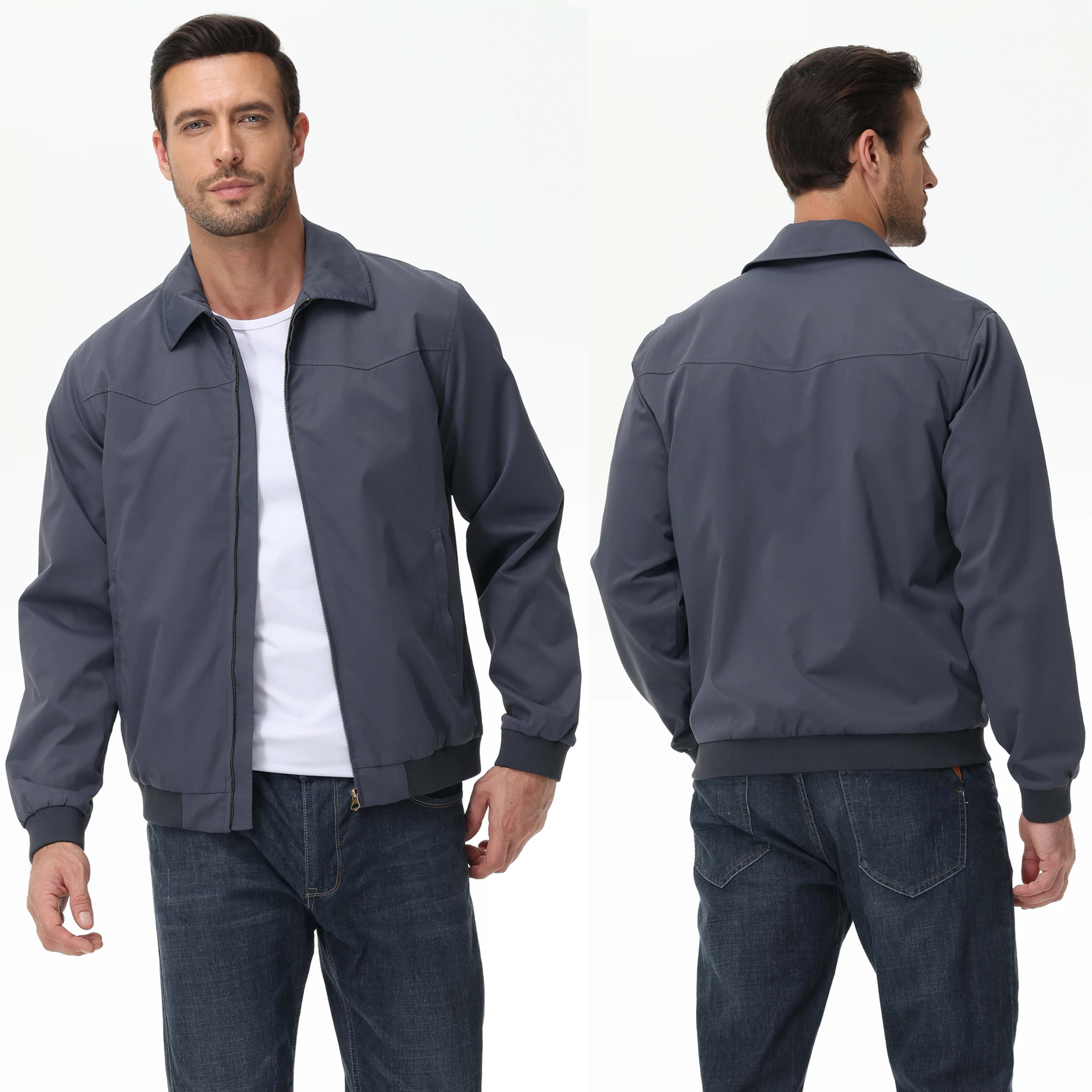 Mens Business Casua Jacket, Autumn Winter Windbreaker Waterproof Warm Coat with Inner Pocket Daily Workout A Gift for Pr 1