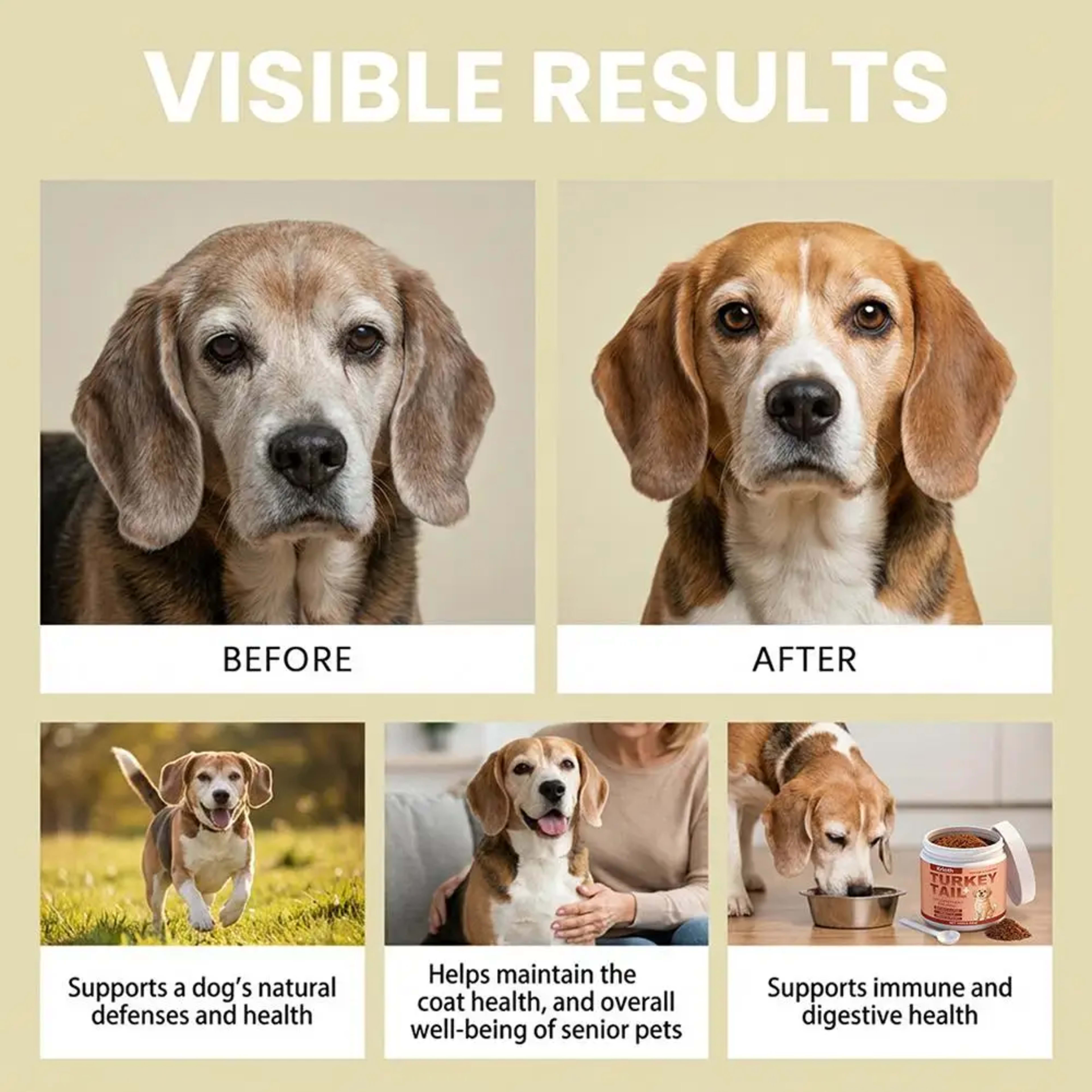 100g Dog Immune Support Supplement – Daily Immunity Defense, Promotes Healthy Immune System Function for Breeds, Easy-Mi 5
