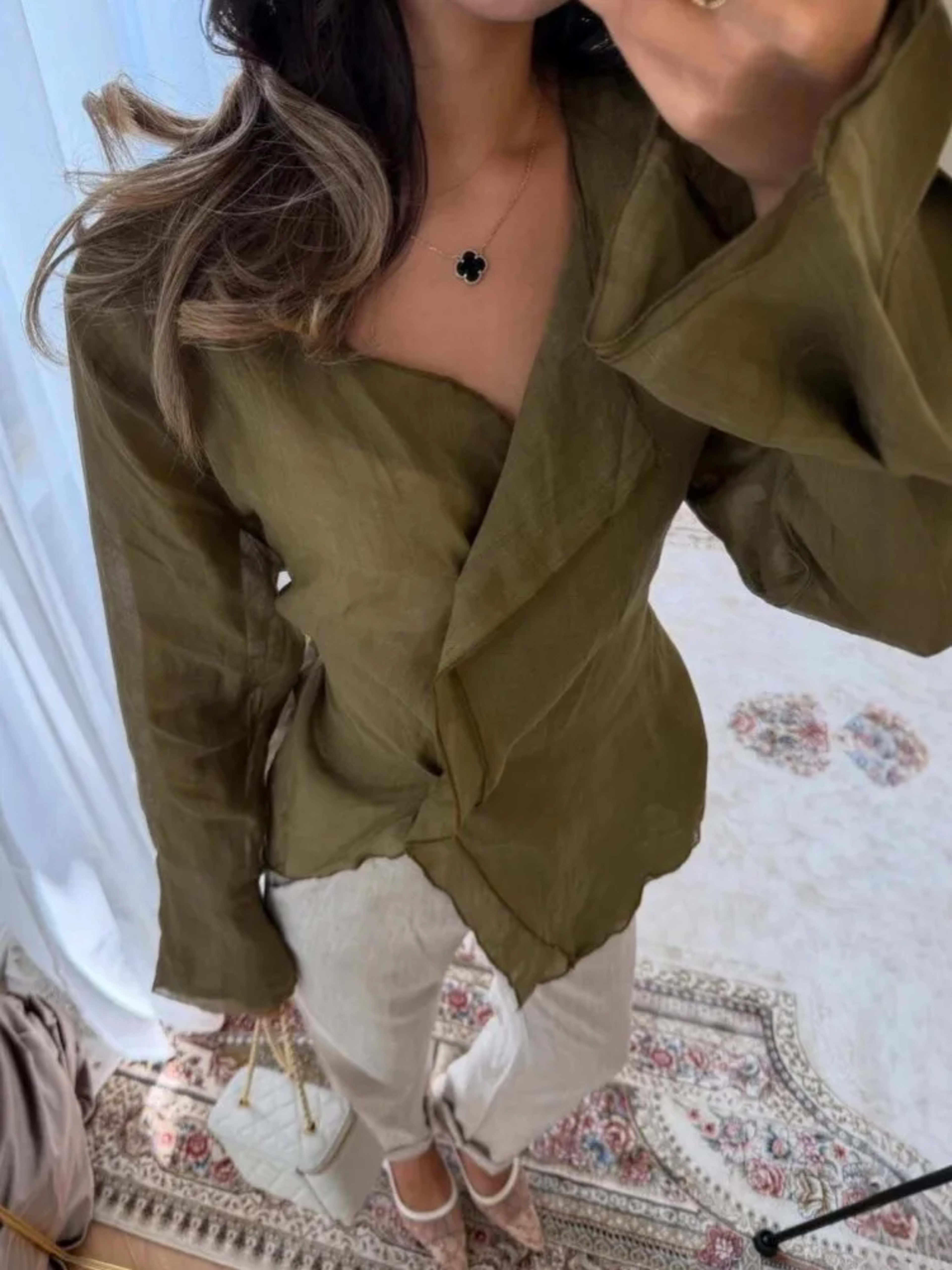 Women Blouses 2026 Spring Summer Long Sleeve Blouse Woman Blouse Shirt Office Elegant Work Shirt Top Blusas Mujer De Mod 4