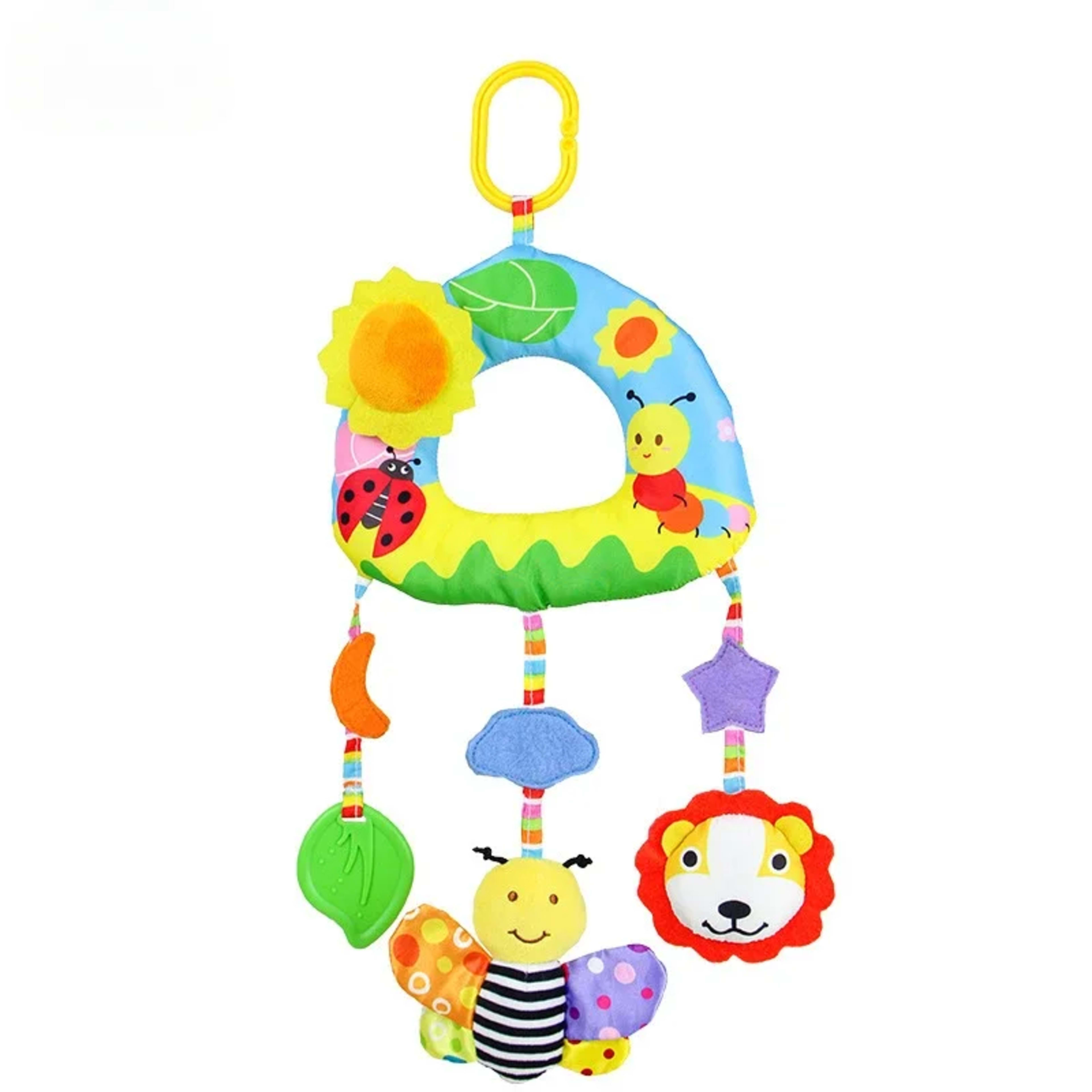 Baby Toys for 0 3 6 12 Months Rainbow Activity Plush Animal Stroller Hanging Toy for Baby Car Seat Crib Travel Sensory B 8