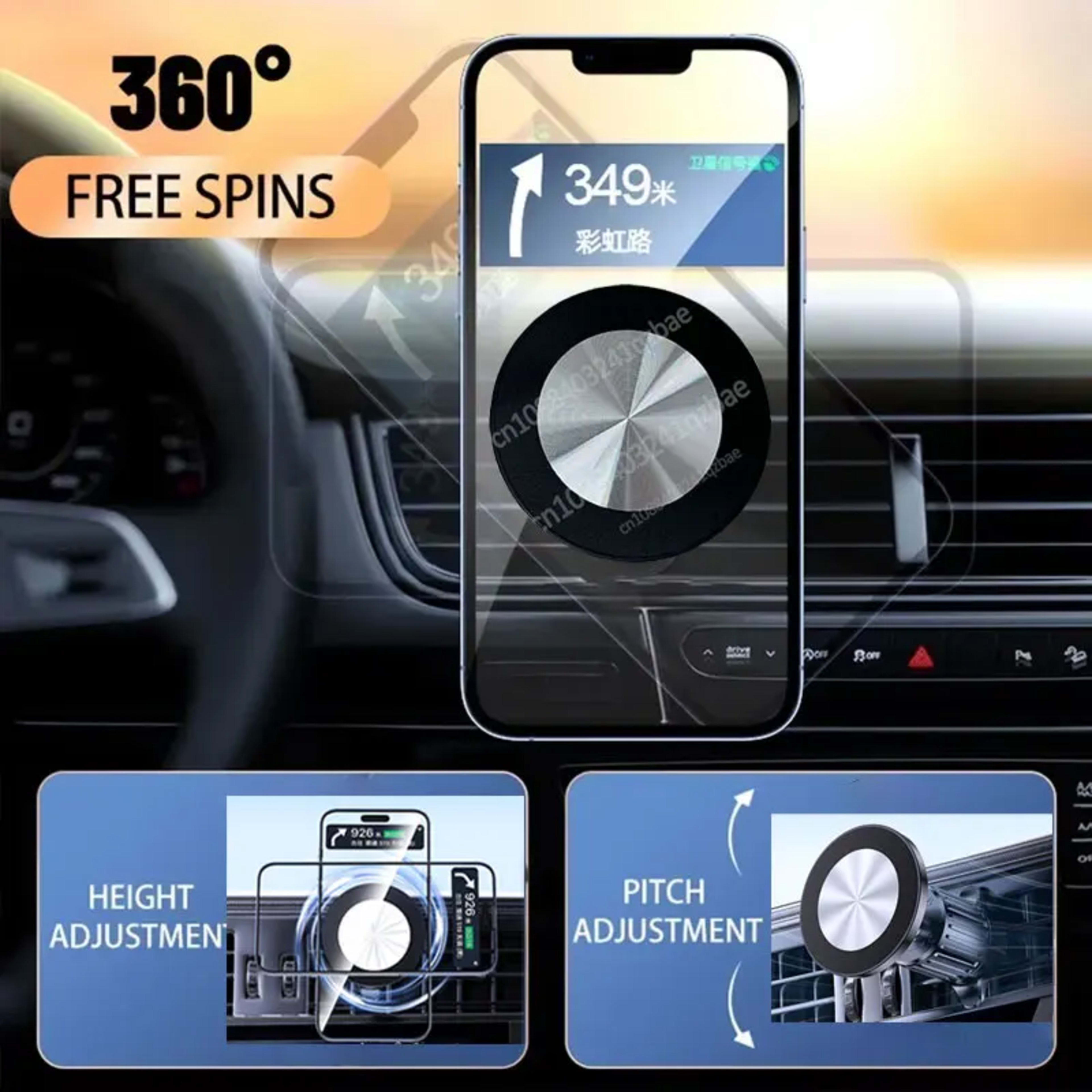 For MagSafe Car Mount Accessories Universal Magnetic Car Phone Holder Parts Suitable for 17mm Ball Head Base Magnet Brac 3
