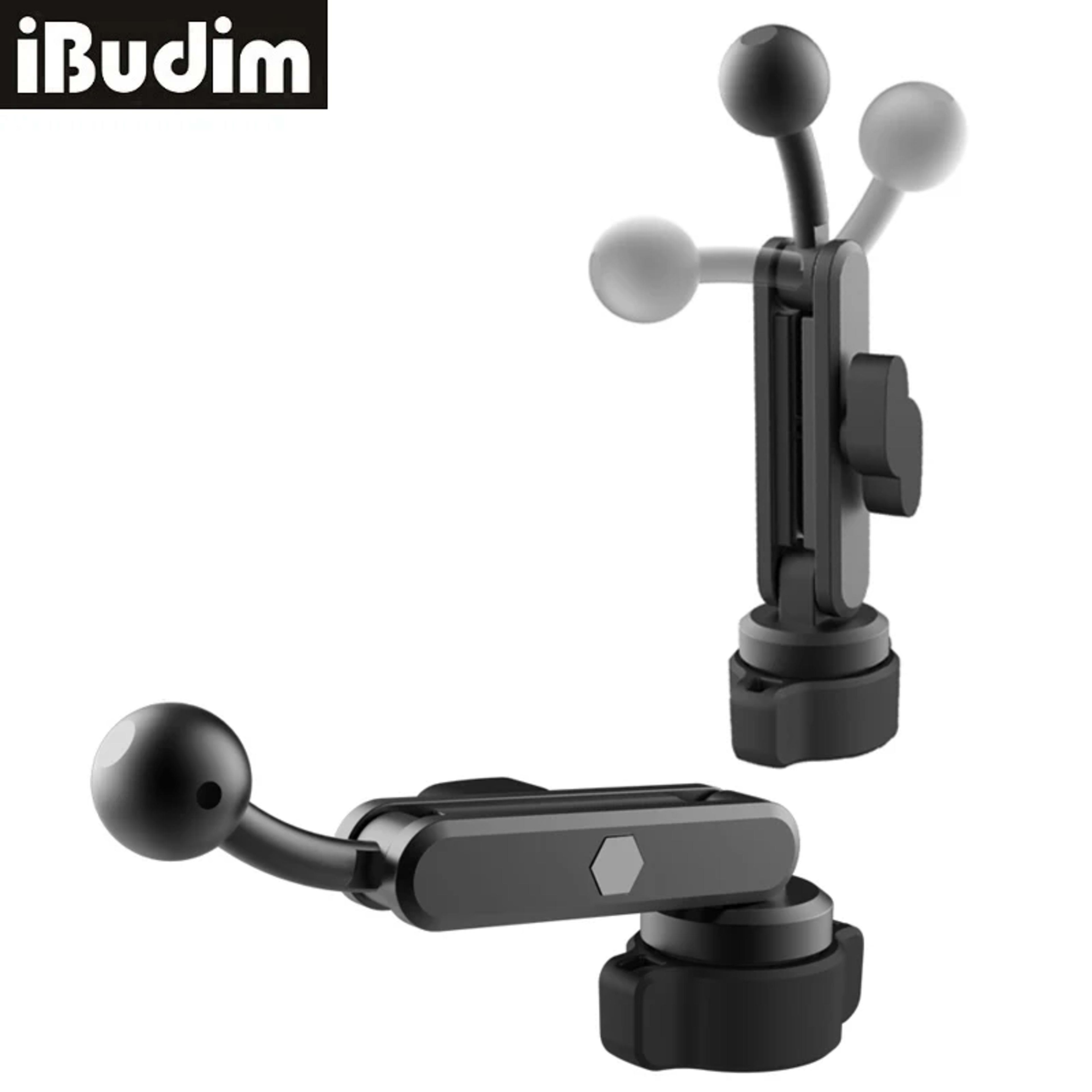 17mm Ball Head Connecting Extension Rod Car Phone Holder Joint Extension Phone GPS Stand 360° Rotatable Phone Mount Acce 1