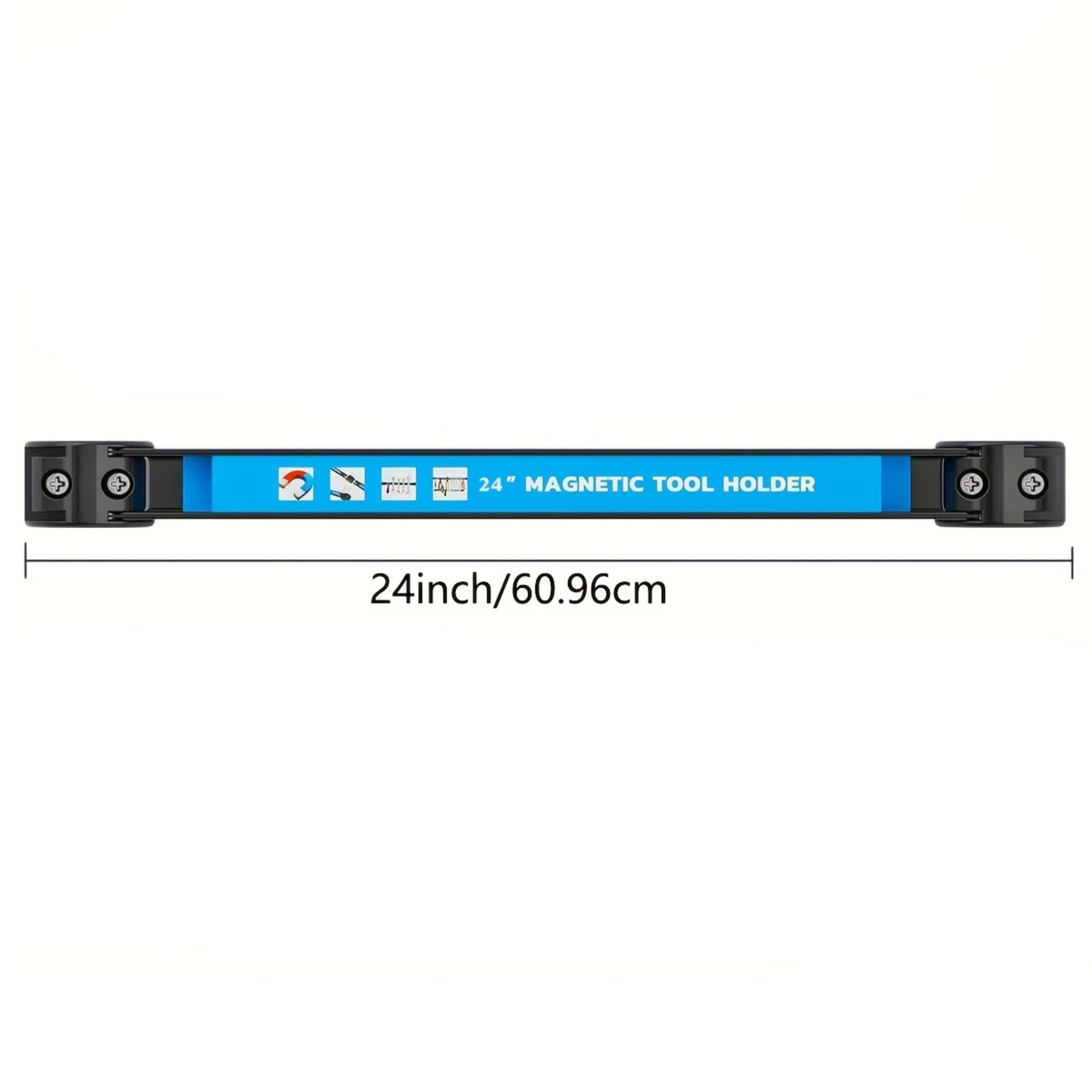 8,12,18,24inch Magnetic Tool Holder Heavy Duty Tool Bar,Space Saving Metal Organizer Rack Tool for Workshop Garage Home 10