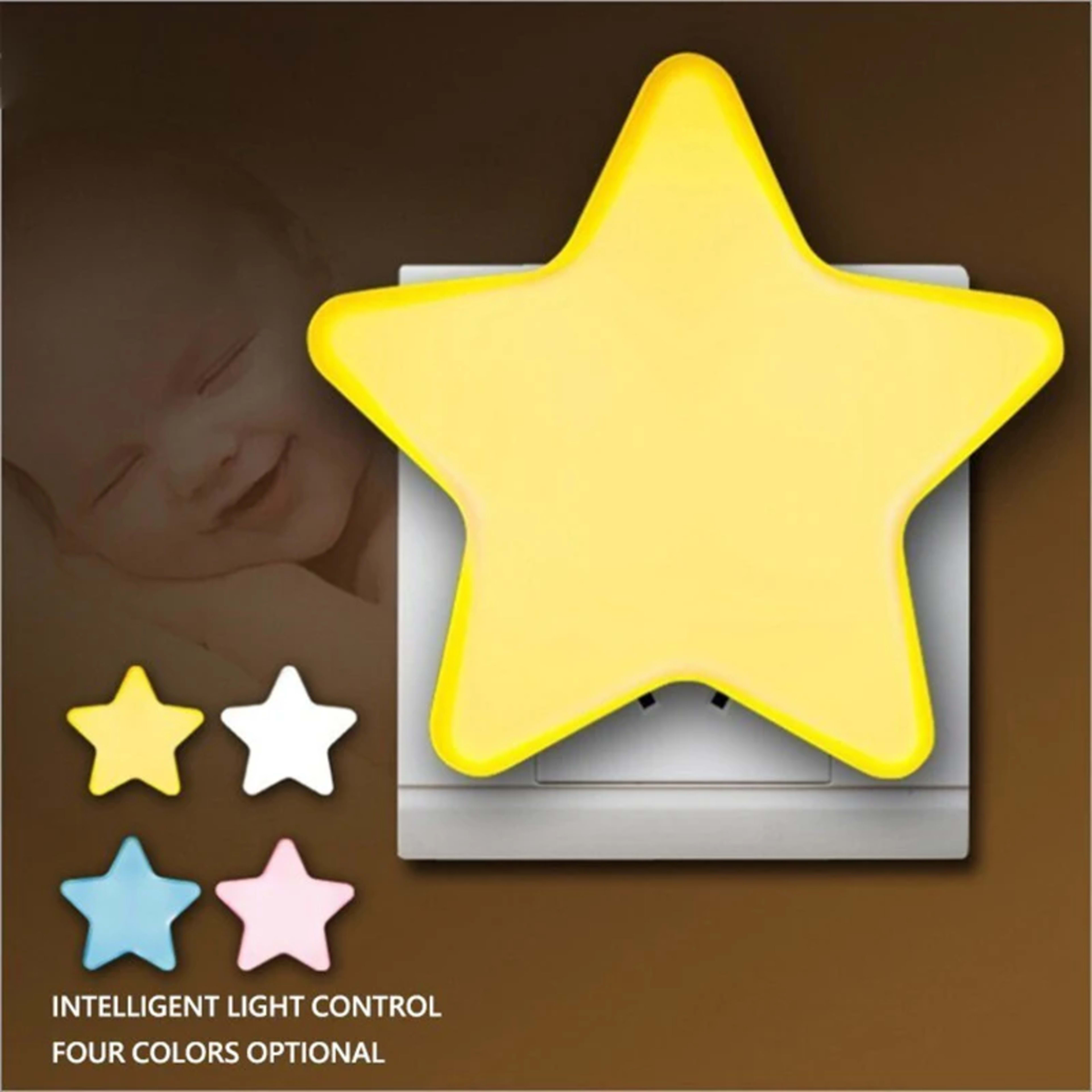 LED Stars Night Lights EU/US Plug Night Lamp Light Home Decoration Bedroom Bedside Baby Room Living Room Corridor Lighti 2